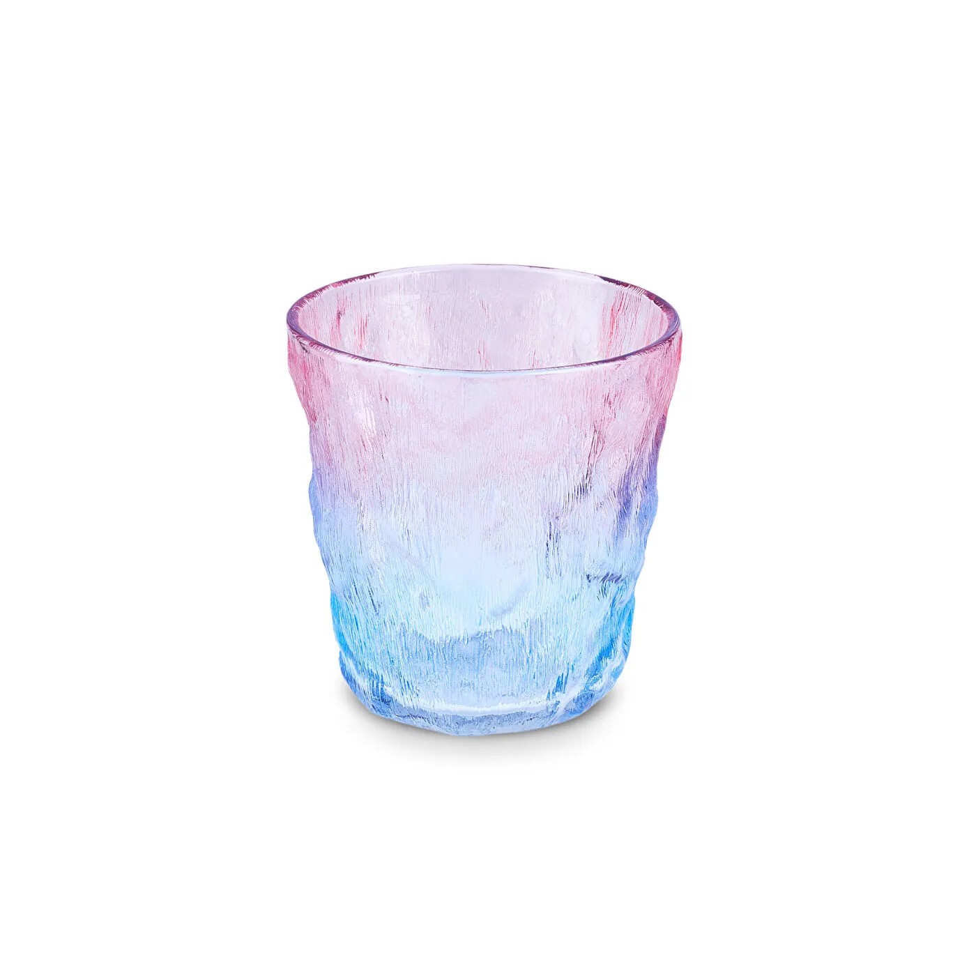 Karaca Glacier Glass Tumbler Glass, 287ml, Blue - Pink - Image 5