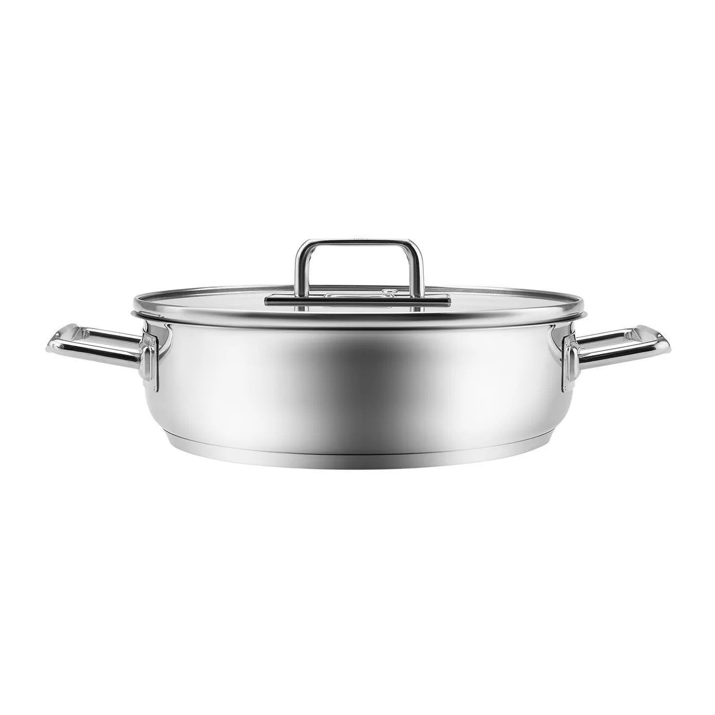 Karaca Grace Stainless Steel Induction Shallow Casserole with Lid, 30cm, Silver - Image 4