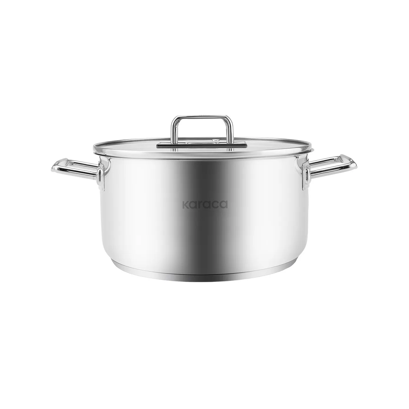 Karaca Grace Stainless Steel Induction Stockpot with Lid, 24cm, Silver - Image 4