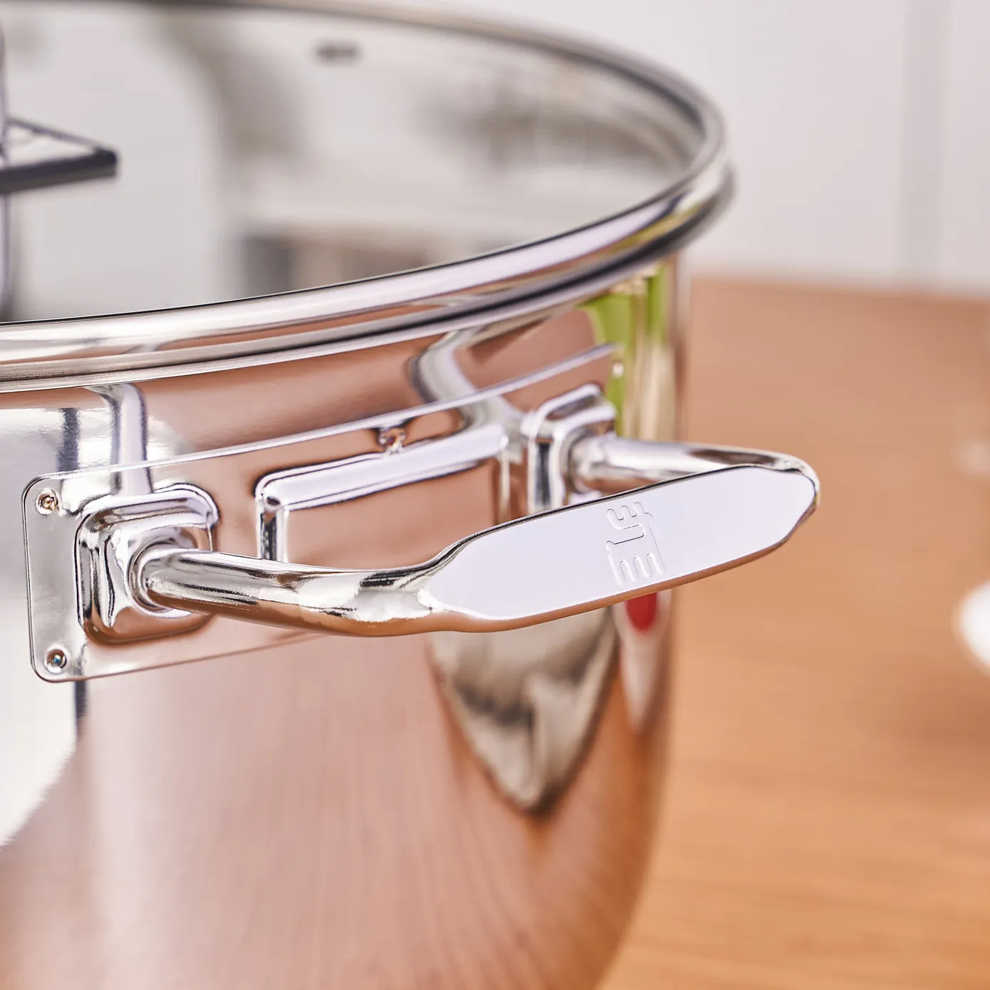 Karaca Grace Stainless Steel Induction Stockpot with Lid, 28cm, Silver - Image 5