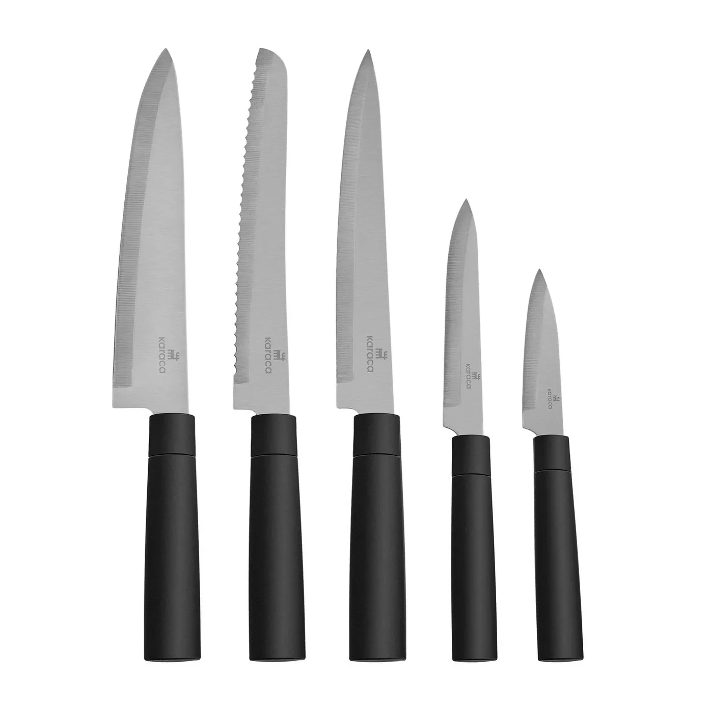 Karaca Grammy Knife Block Set, 5 Piece, Inox Black - Image 7