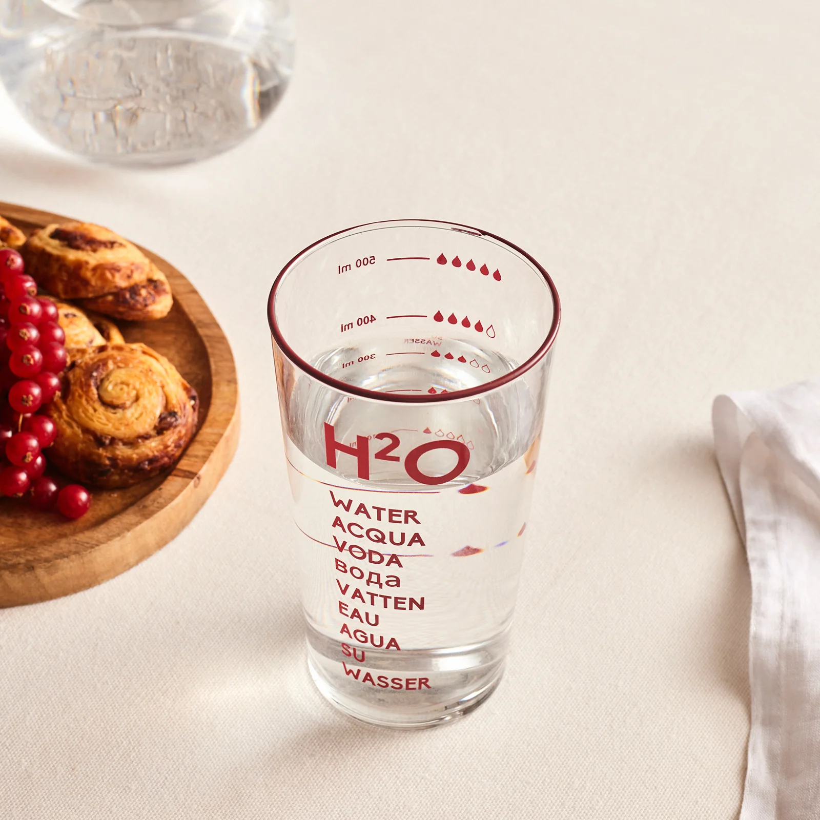 Karaca H20 Highball Glass, 570ml, Red