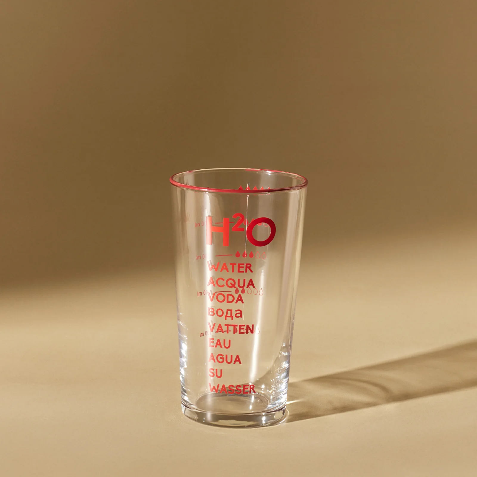 Karaca H20 Highball Glass, 570ml, Red - Image 5
