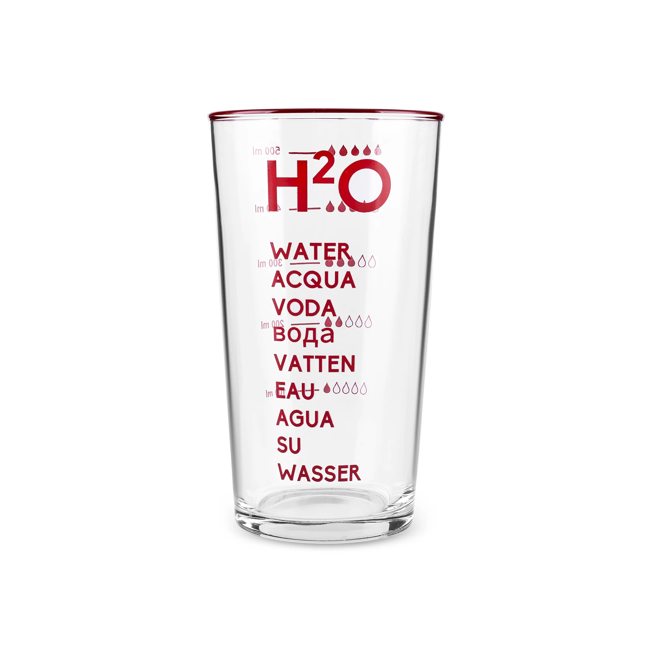 Karaca H20 Highball Glass, 570ml, Red - Image 7