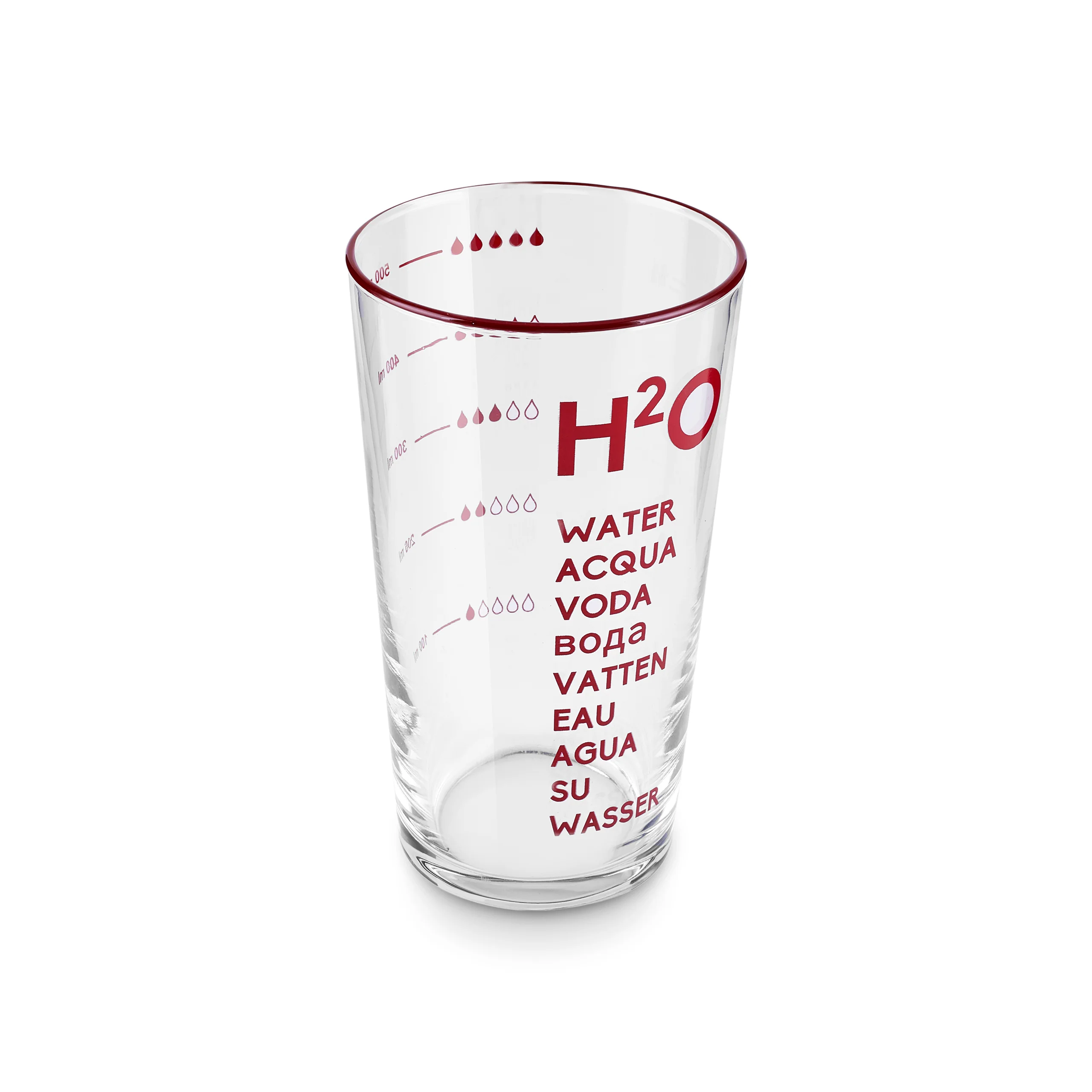 Karaca H20 Highball Glass, 570ml, Red - Image 8