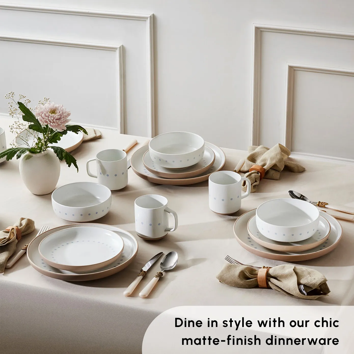 Karaca Haag 16-Piece Stoneware Dinner Set for 4 People, Multi - Image 4