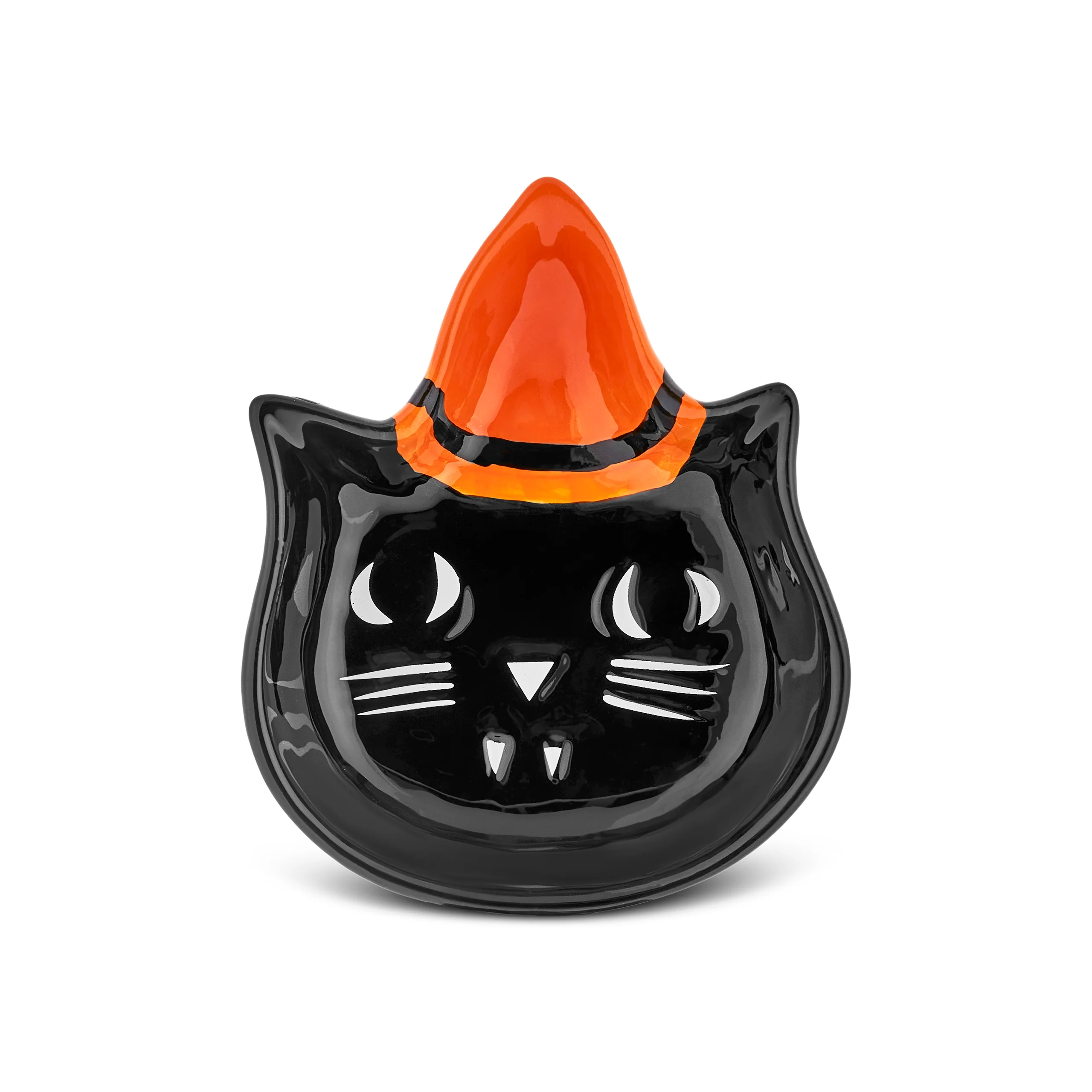Karaca Halloween Catspy Ceramic Snack Bowl, 12cm, Multicolour - Image 2