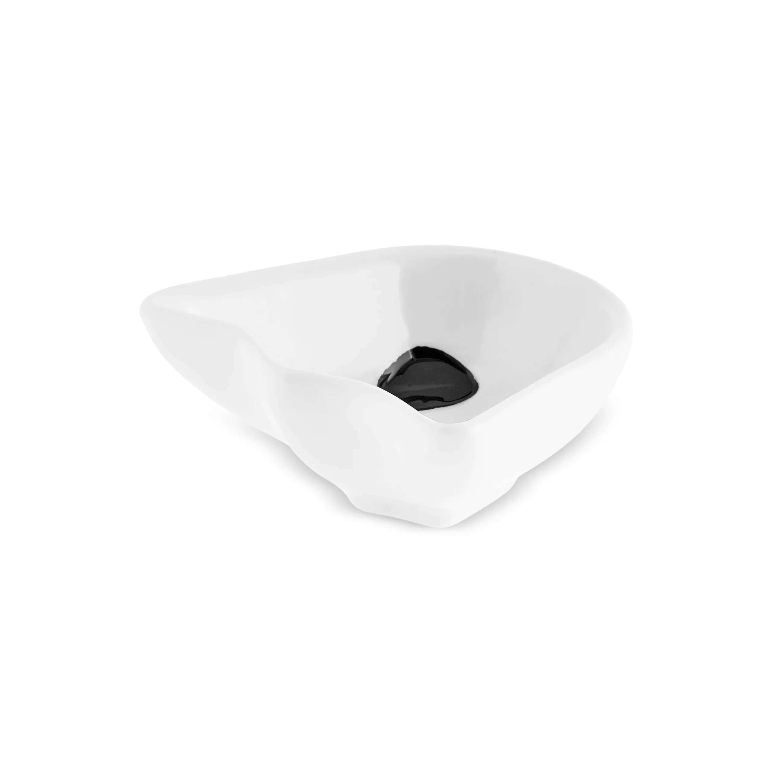 Karaca Halloween Tiny Ghosts Ceramic Snack Bowl, 8cm, Black White - Image 3