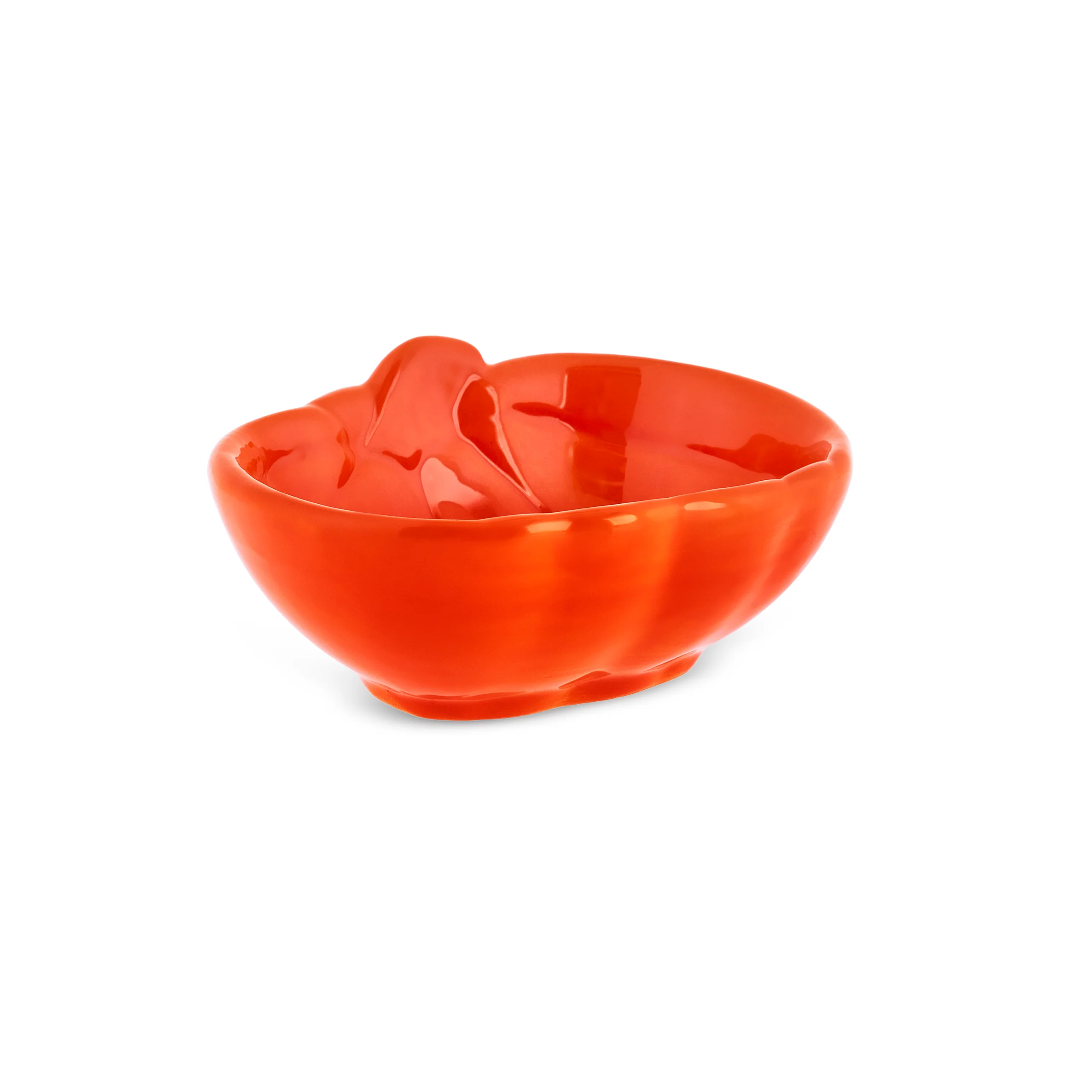 Karaca Halloween Tiny Pumpkin Ceramic Snack Bowl, 8cm, Orange - Image 3