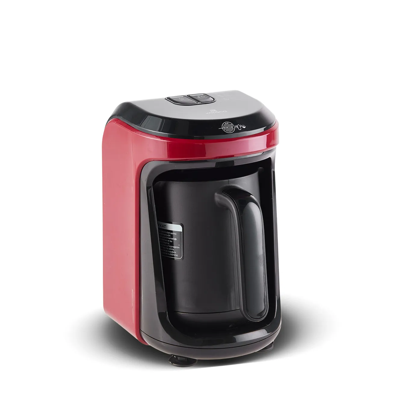 Karaca Hatır Hüps Turkish Coffee Maker and Milk Steamer, 535W, Red