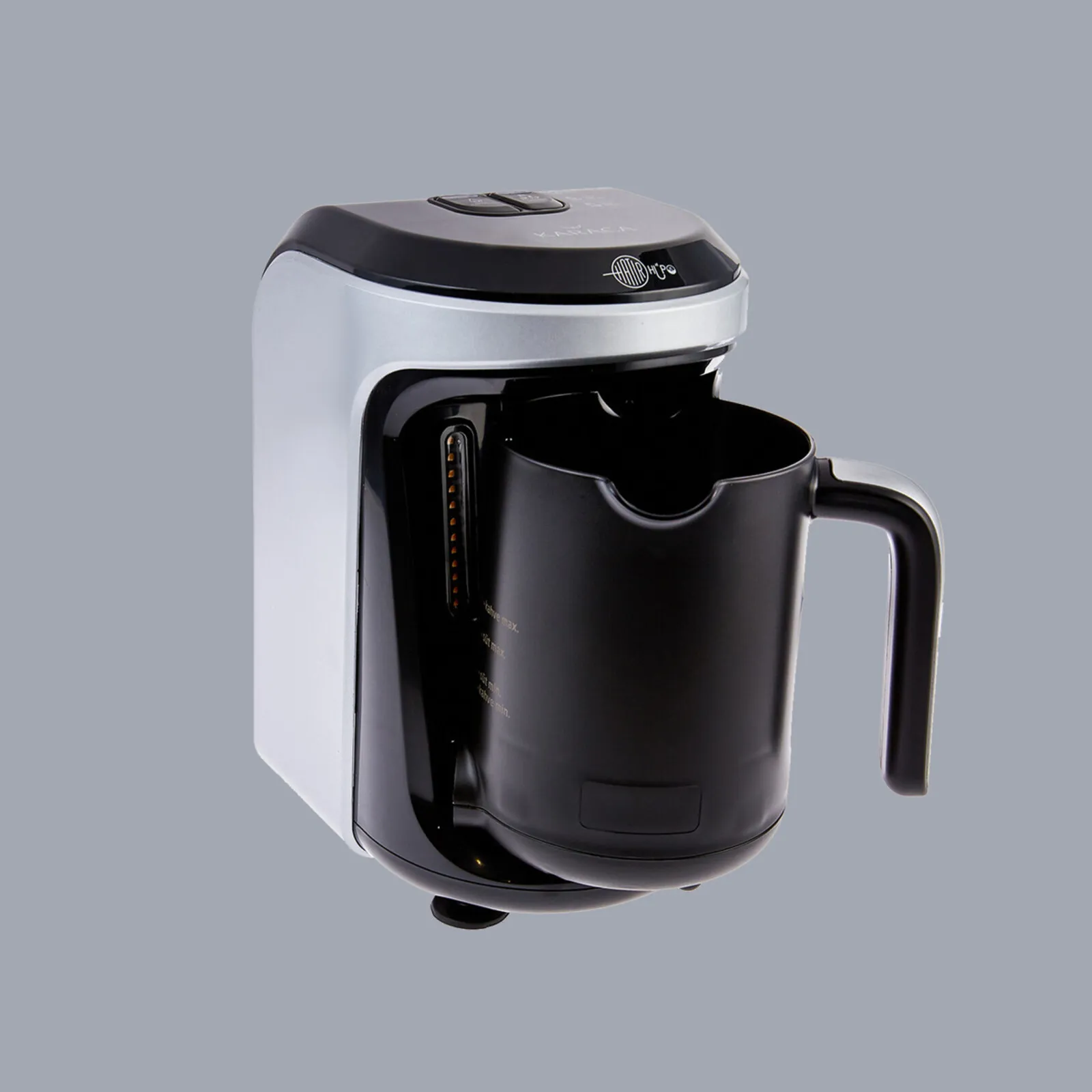 Karaca Hatır Hüps Turkish Coffee Maker and Milk Steamer, 535W, Silver - Image 3