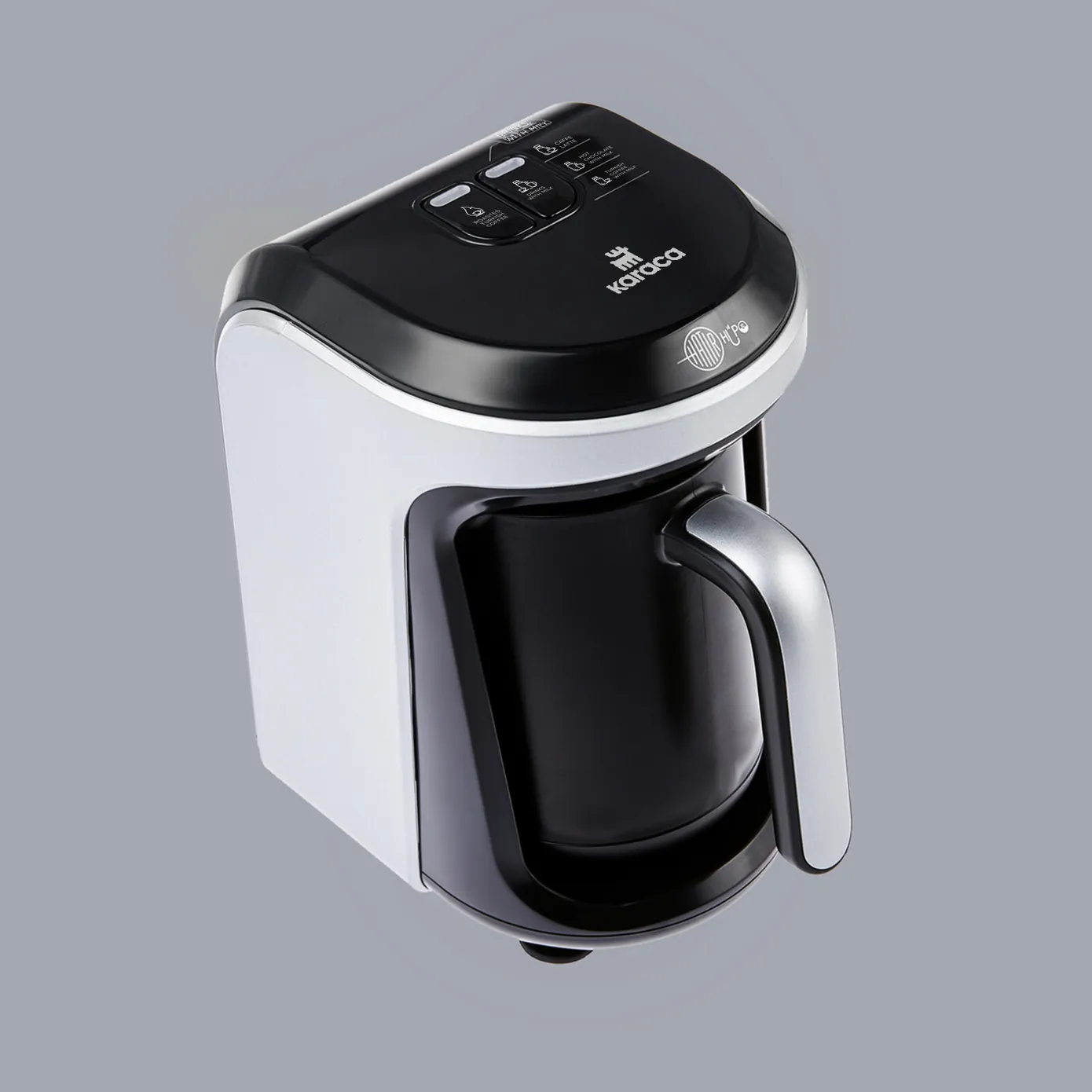 Karaca Hatır Hüps Turkish Coffee Maker and Milk Steamer, 535W, Silver - Image 4