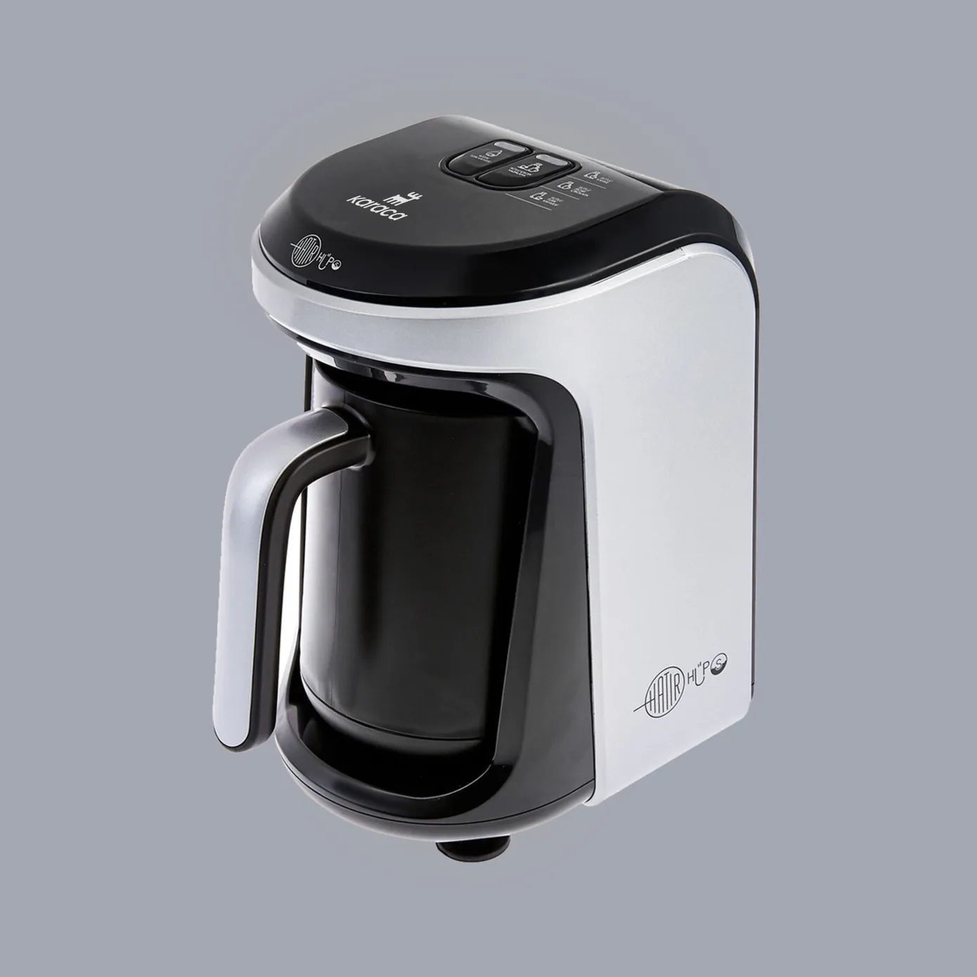 Karaca Hatır Hüps Turkish Coffee Maker and Milk Steamer, 535W, Silver - Image 5