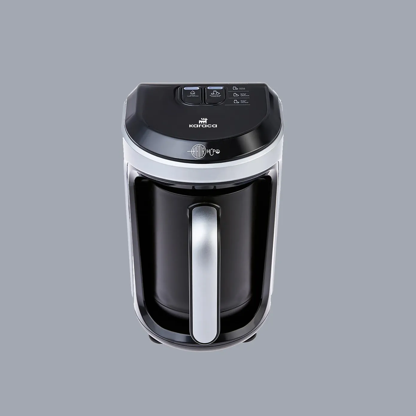 Karaca Hatır Hüps Turkish Coffee Maker and Milk Steamer, 535W, Silver - Image 7