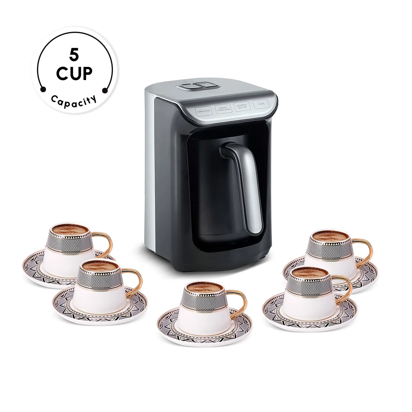Karaca Hatır Köz Turkish Coffee Maker, 535W, Anthracite - Image 6