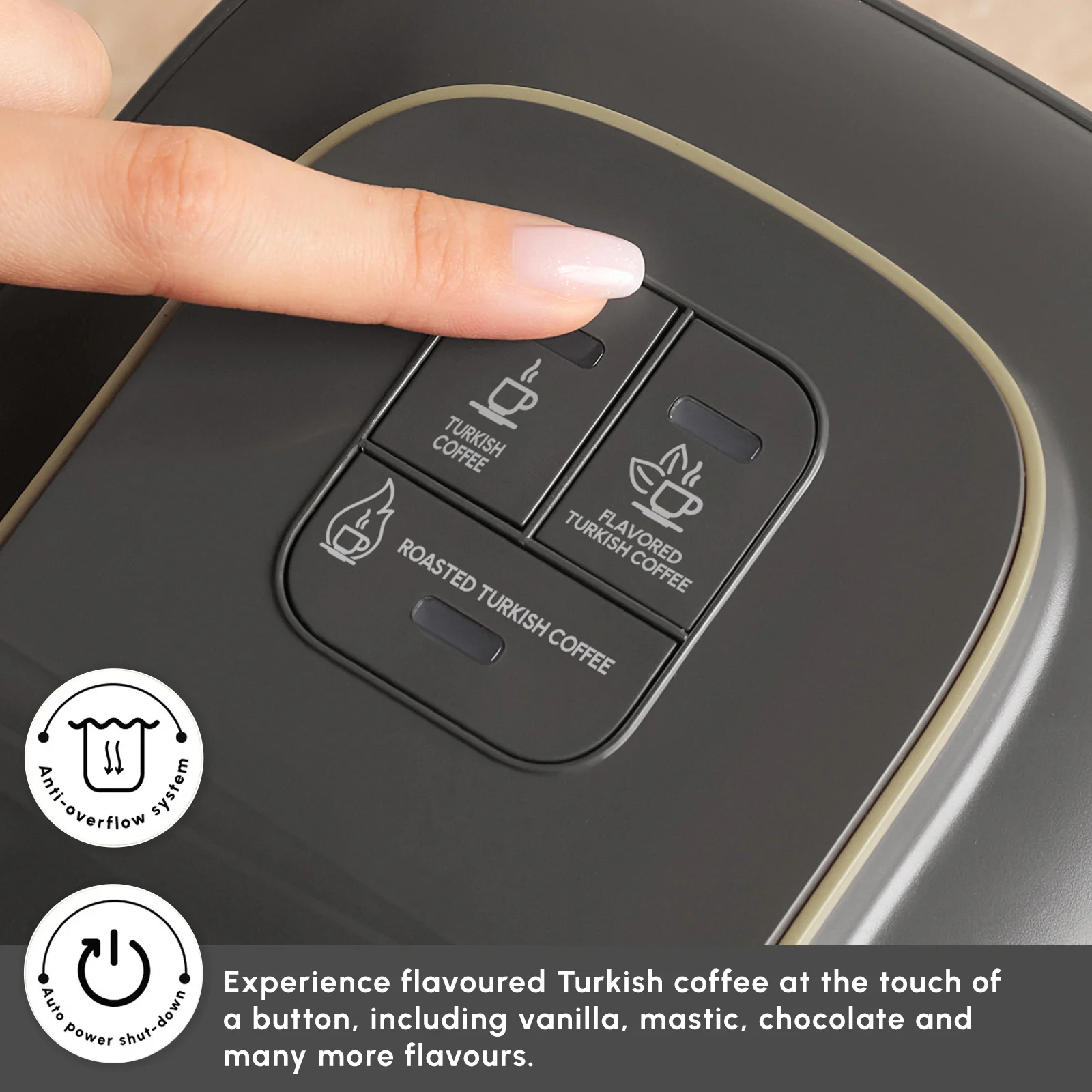 Karaca Hatır Neo Turkish Coffee Maker, 535W, Starlight - Image 5