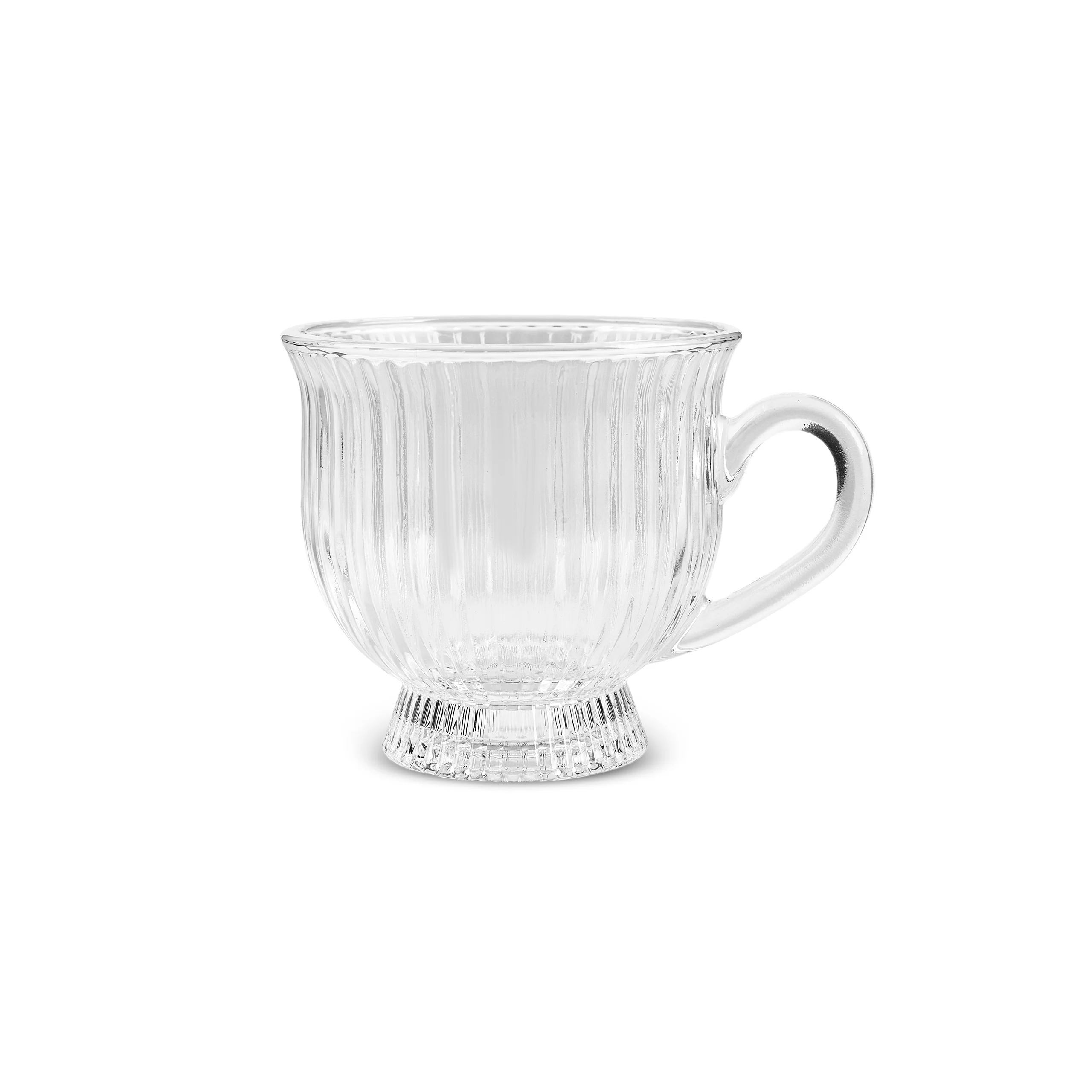 Karaca Hera 6-Piece Glass Tea Cup Set for 6 People, 200ml, Clear
