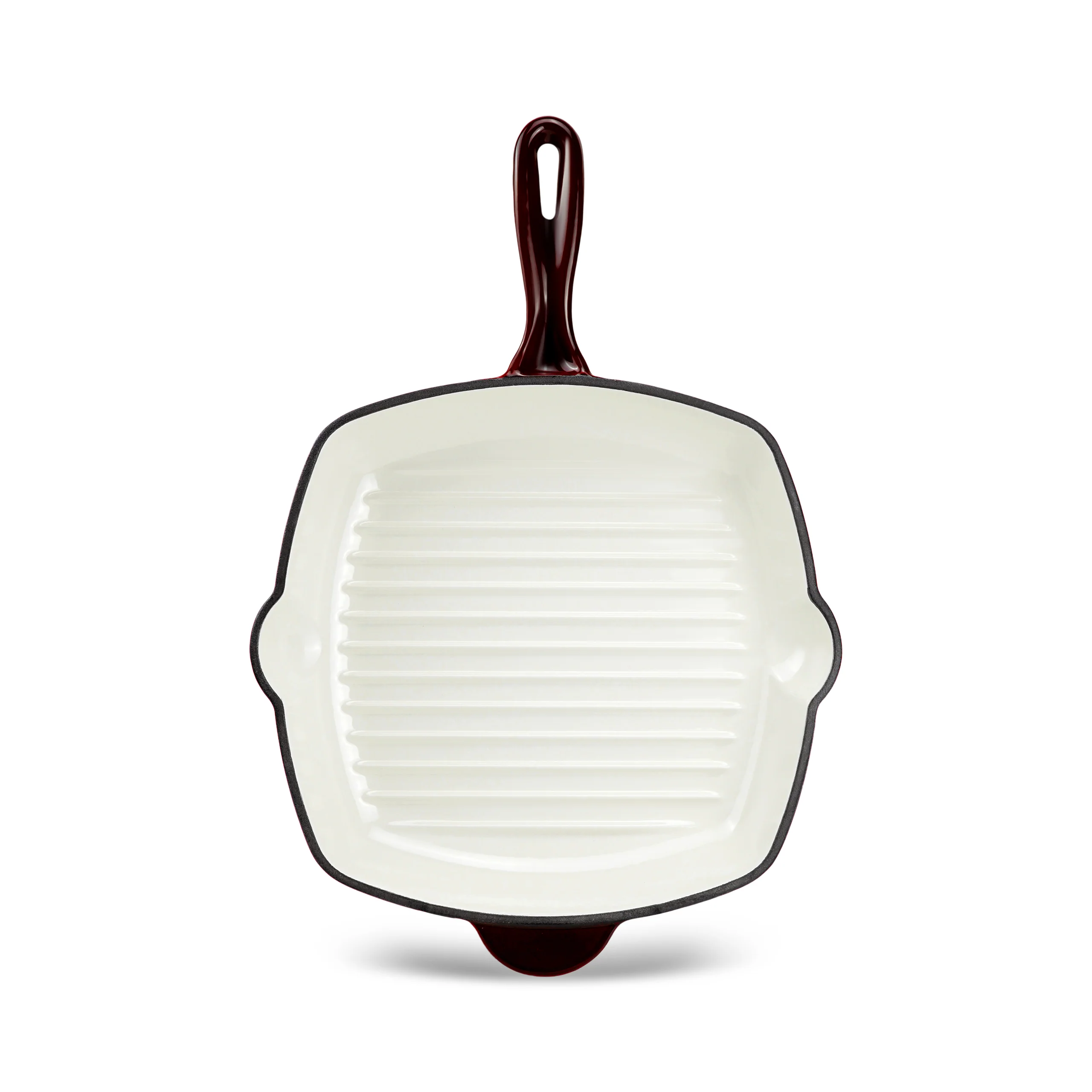 Karaca Heritage Enamelled Cast Iron Grill Pan, 26 cm, Red - Image 10