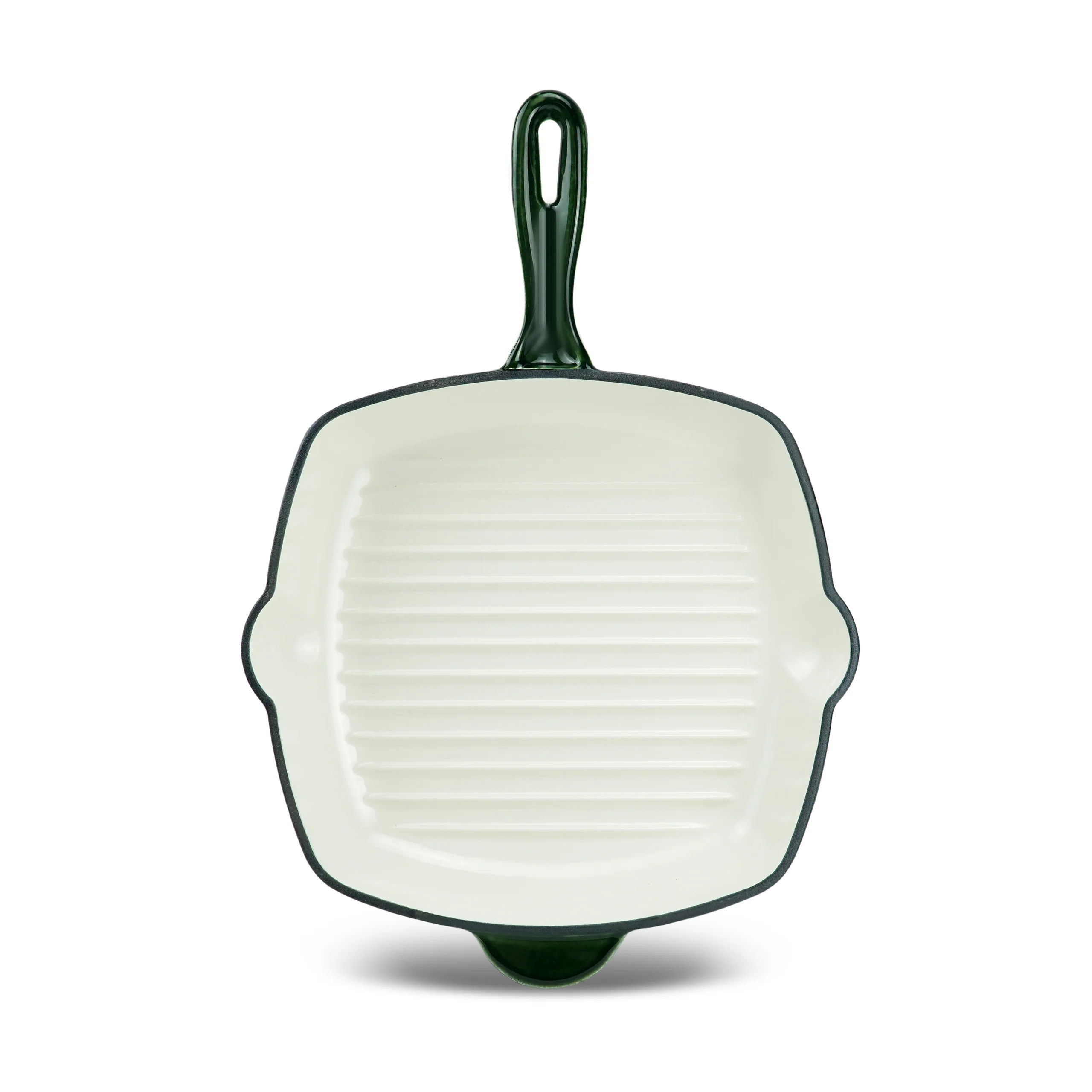 Karaca Heritage Enamelled Cast Iron Grill Pan, 26 cm, Green - Image 8