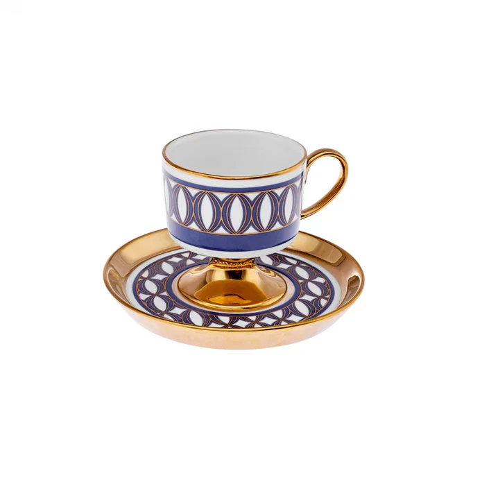 Karaca Hilal 4-Piece Porcelain Turkish Coffee Cup Set, 85ml, Multi - Image 3