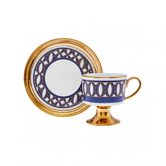 Karaca Hilal 4-Piece Porcelain Turkish Coffee Cup Set, 85ml, Multi - Image 4