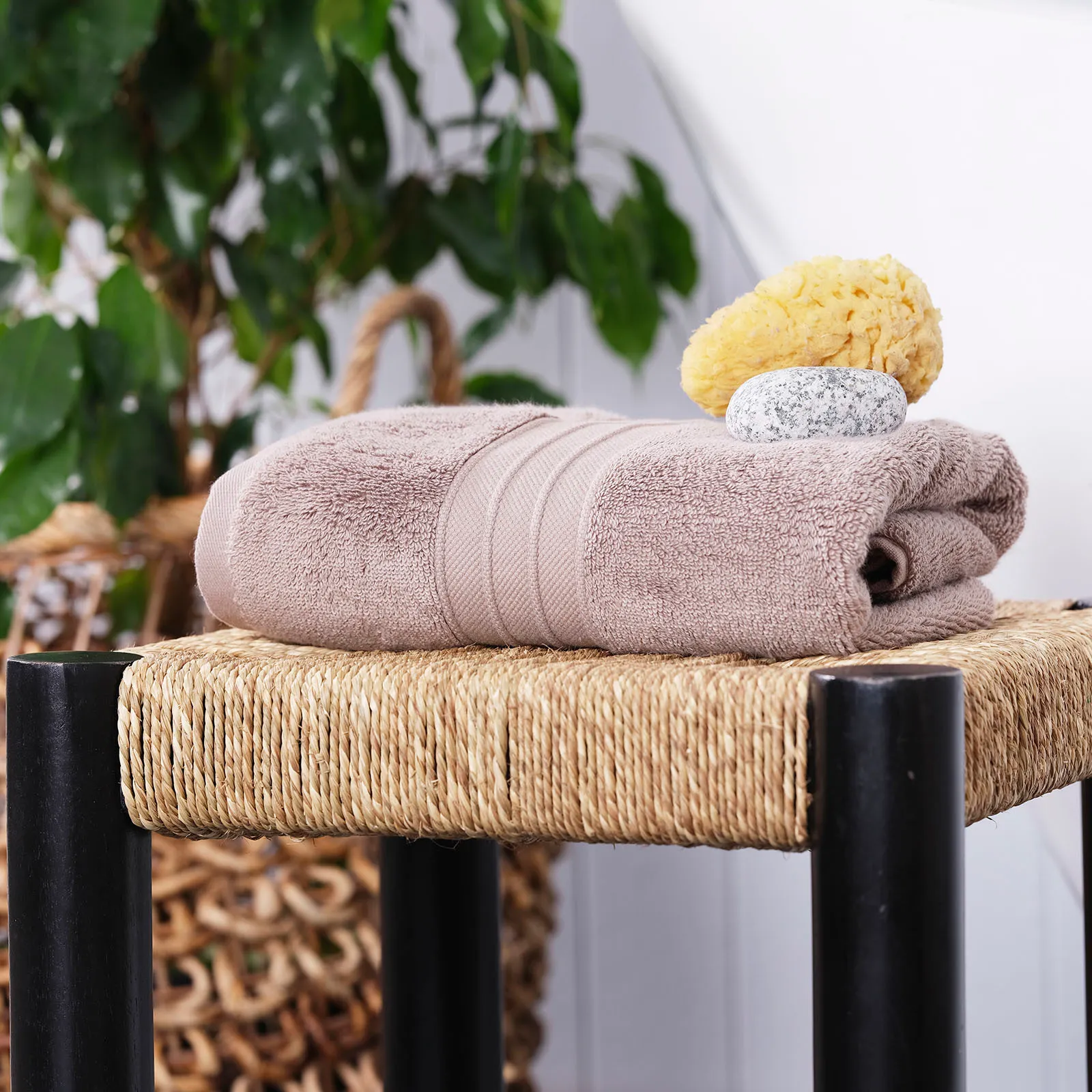 Karaca Home 100% Turkish Cotton Hand Towel, 50cmx90cm, Grey