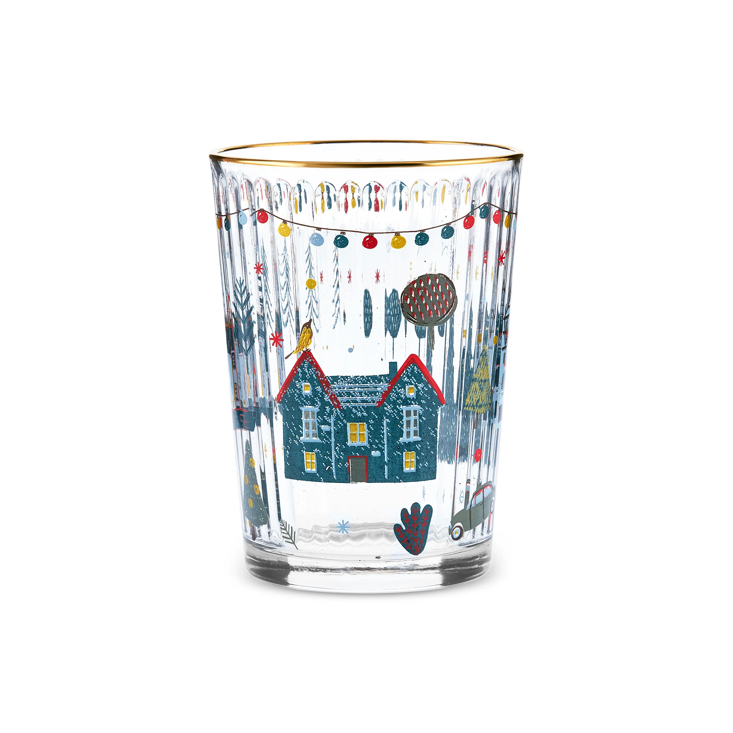 Karaca Home New Year Christmas 6-Piece Chick Glass Tumbler Set, 500ml, Multi - Image 4