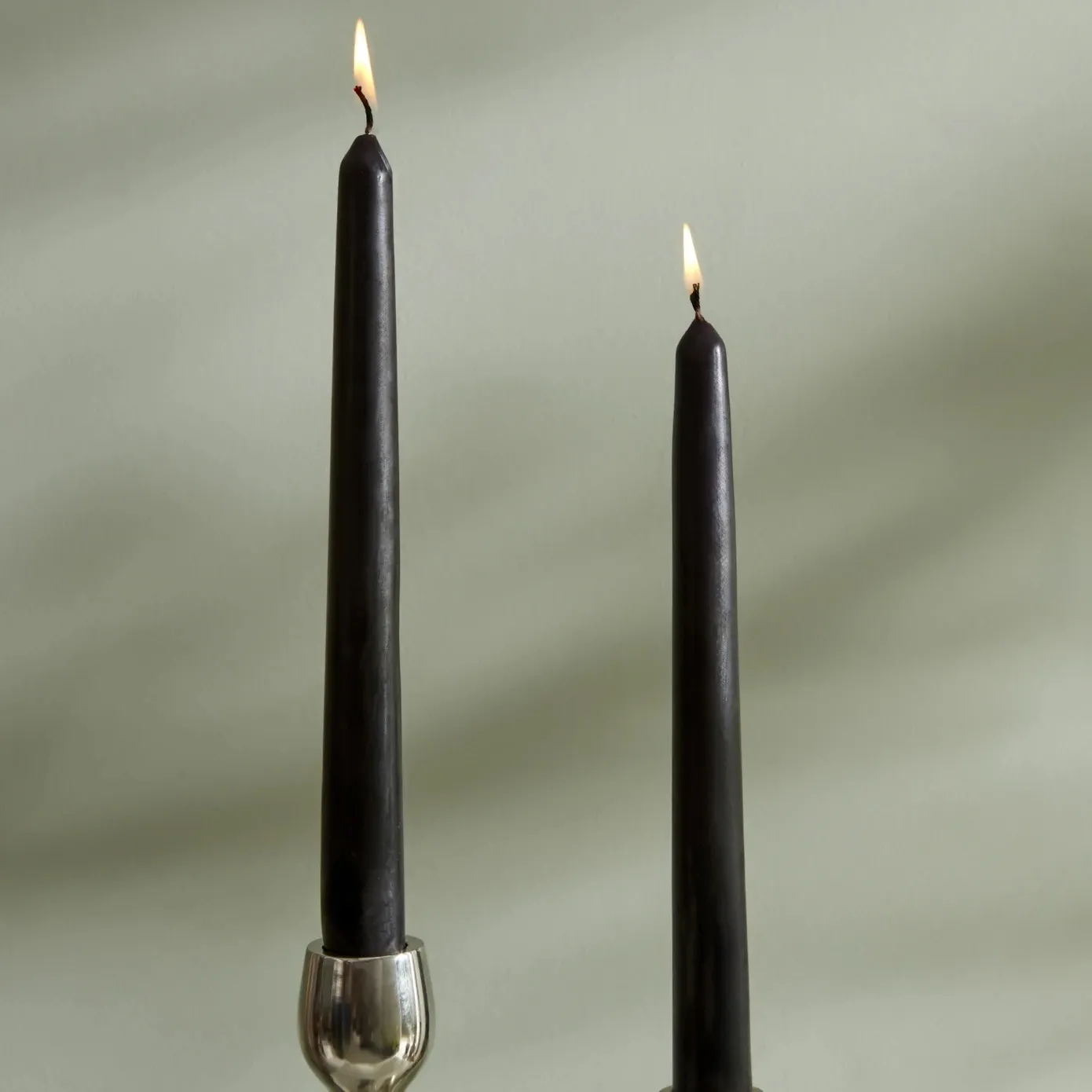 Karaca Home Andy 2-Piece Candle, 24cm, Black - Image 3