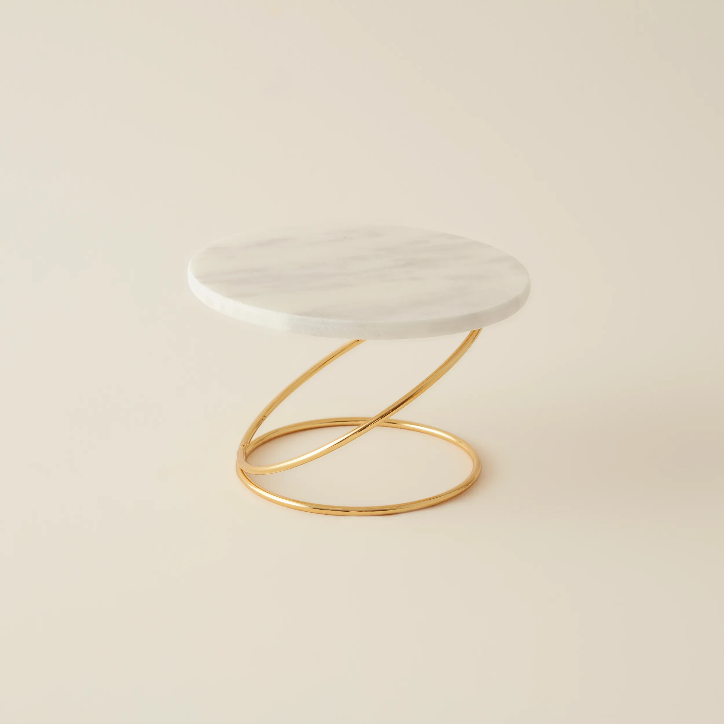 Karaca Home Angelina Marble Decorative Candle Holder, 19x12cm, Gold