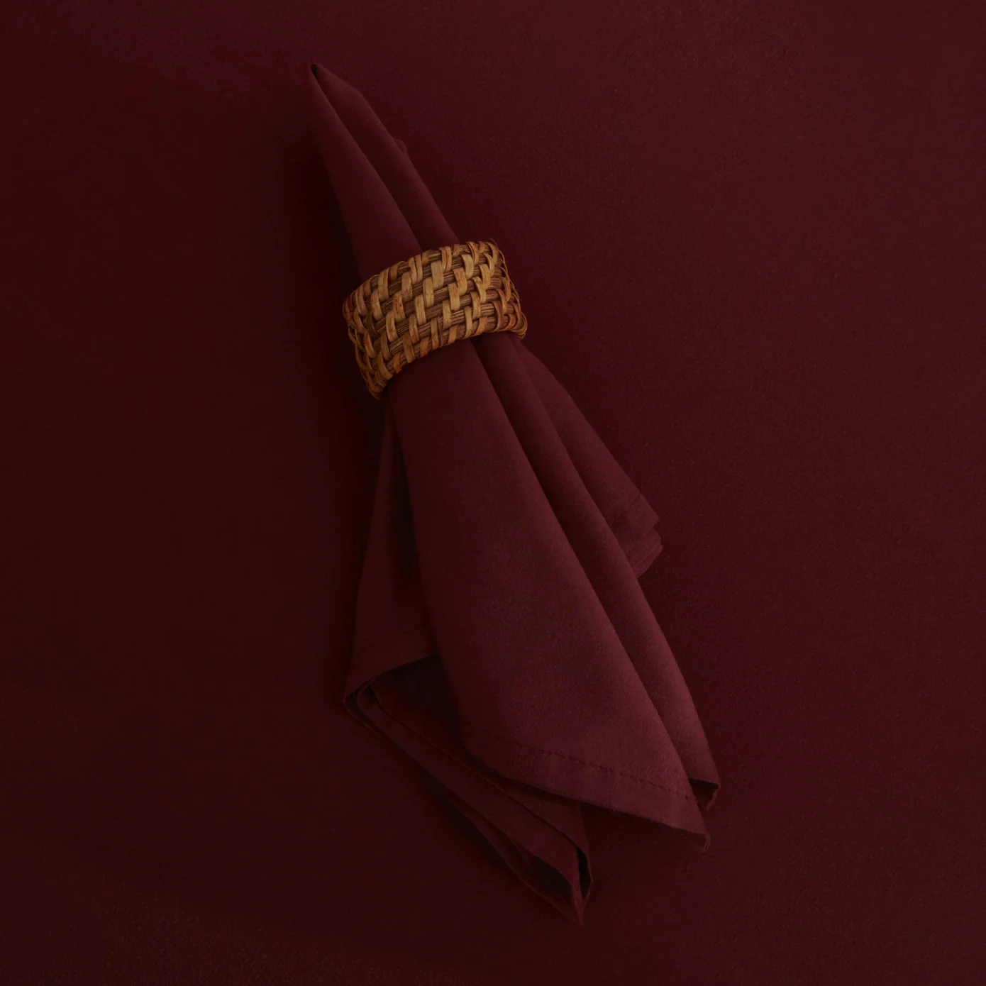 Karaca Home Belle 2-Piece Fabric Napkin, 40x40cm, Burgundy