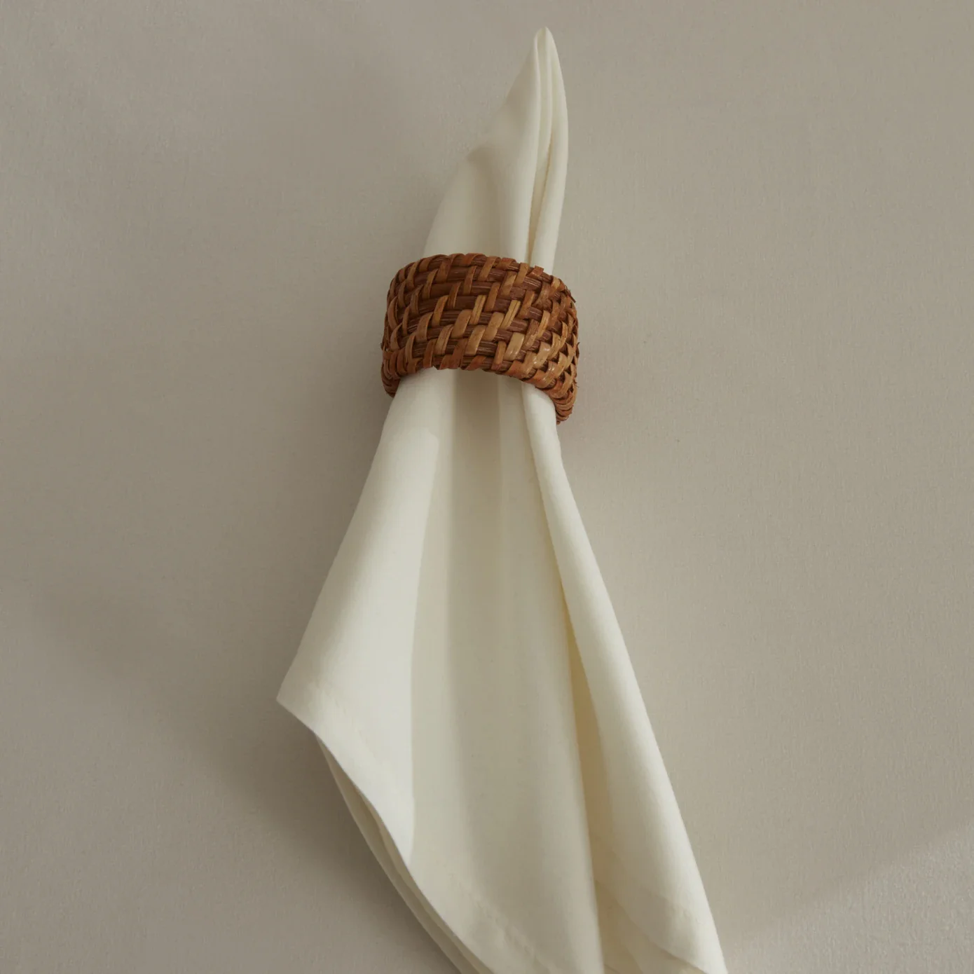 Karaca Home Belle 2-Piece Fabric Napkin, 40x40cm, Ecru