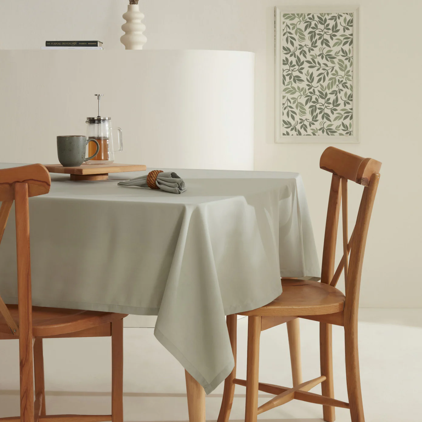Karaca Home Belle Tablecloth, 140x200cm, Sage - Image 3