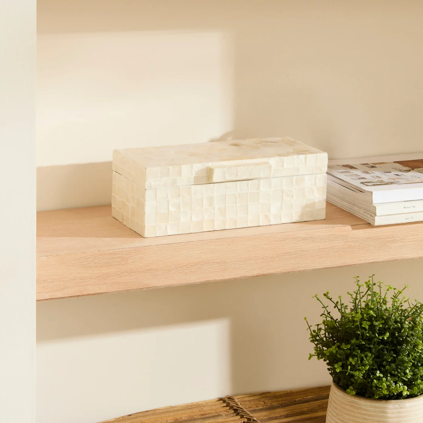 Karaca Home Carrie Decorative Box, 25x12x8,5cm, White - Image 3