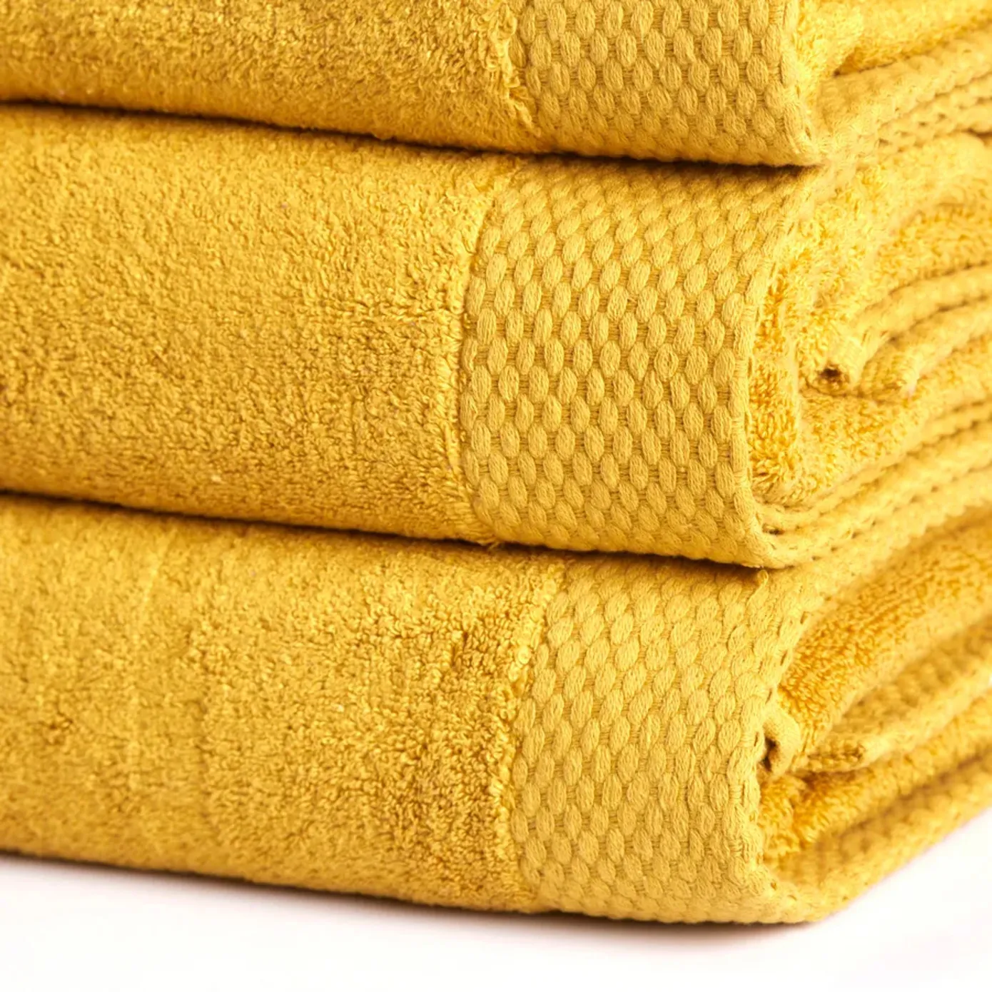 Karaca Home Chandler Modal 100% Turkish Cotton Towel Set, Mustard - Image 4