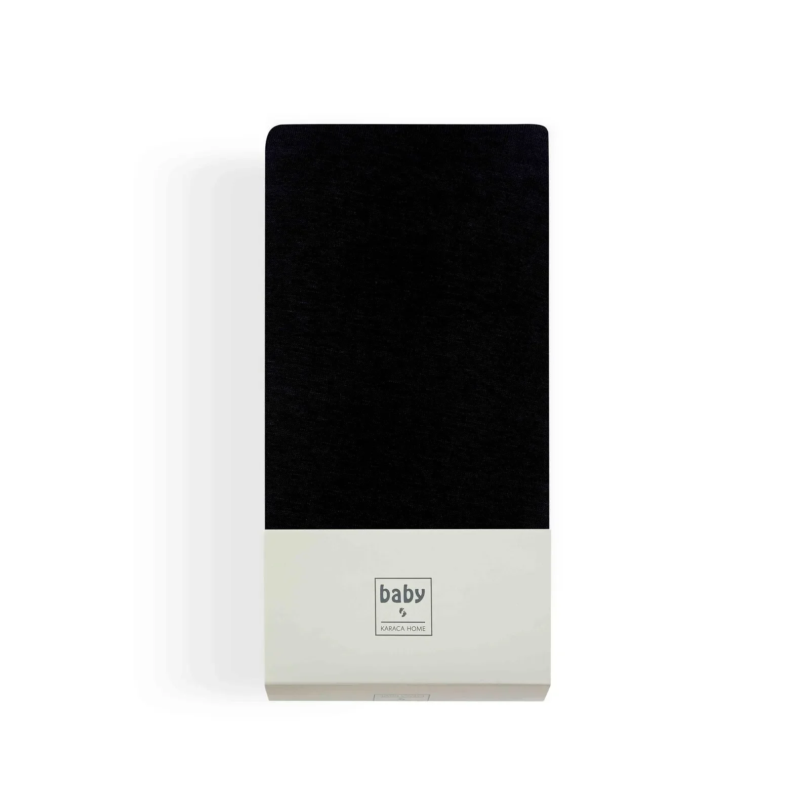Karaca Home Jersey 100% Turkish Cotton Baby Fitted Sheet, Single, Anthracite