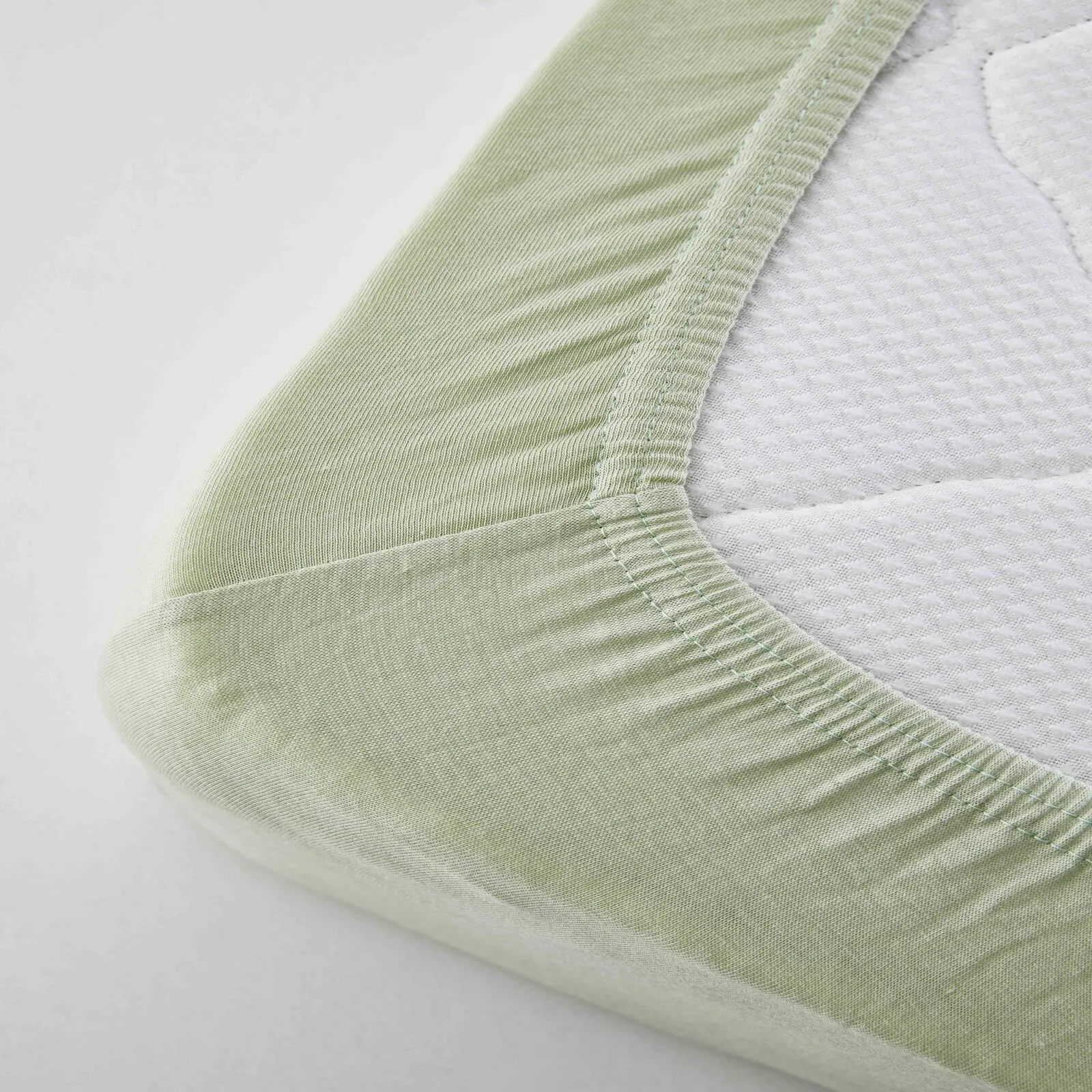 Karaca Home Jersey 100% Turkish Cotton Fitted Sheet, King, Olive Green - Image 4
