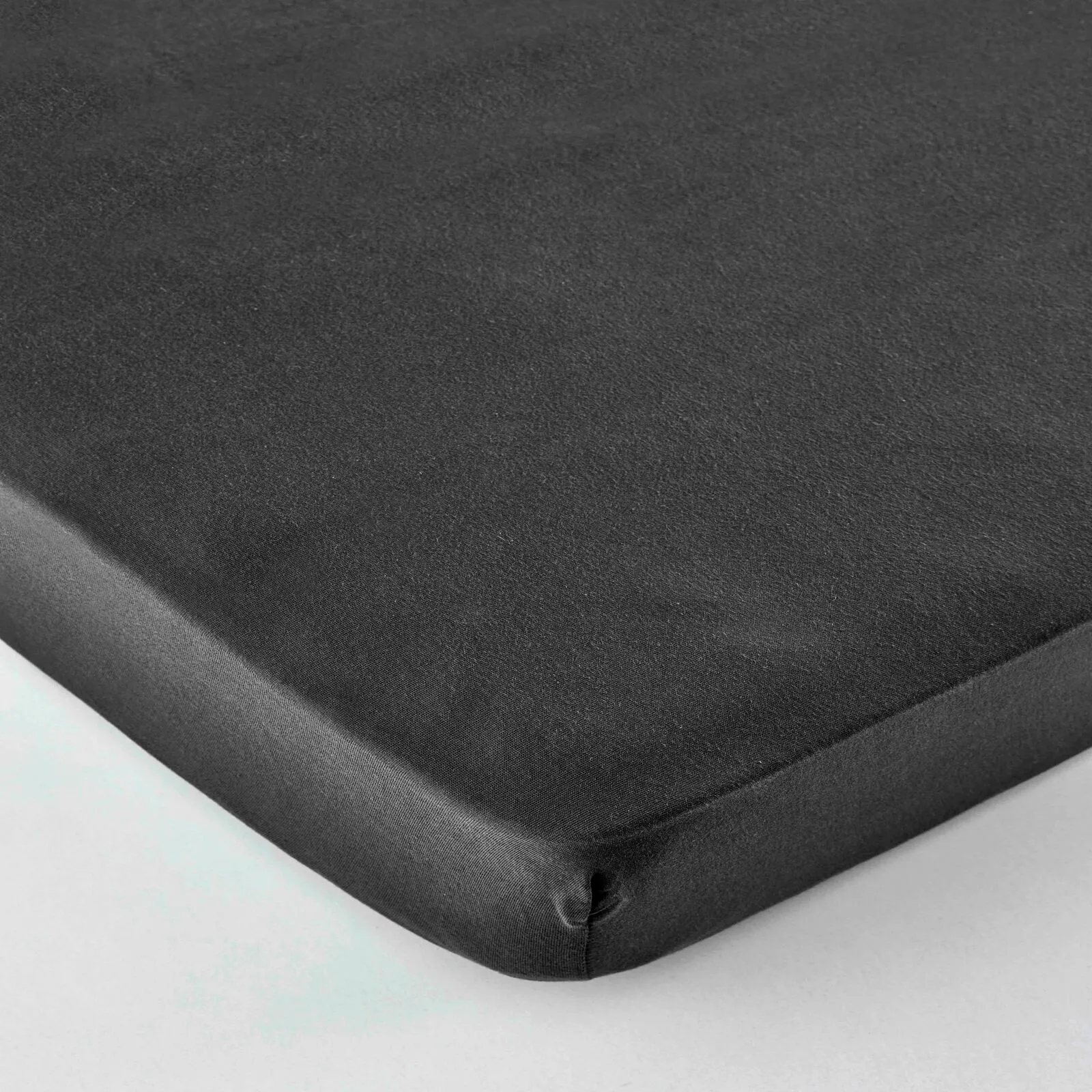 Karaca Home Jersey 100% Turkish Cotton Fitted Sheet, Single, Anthracite - Image 3