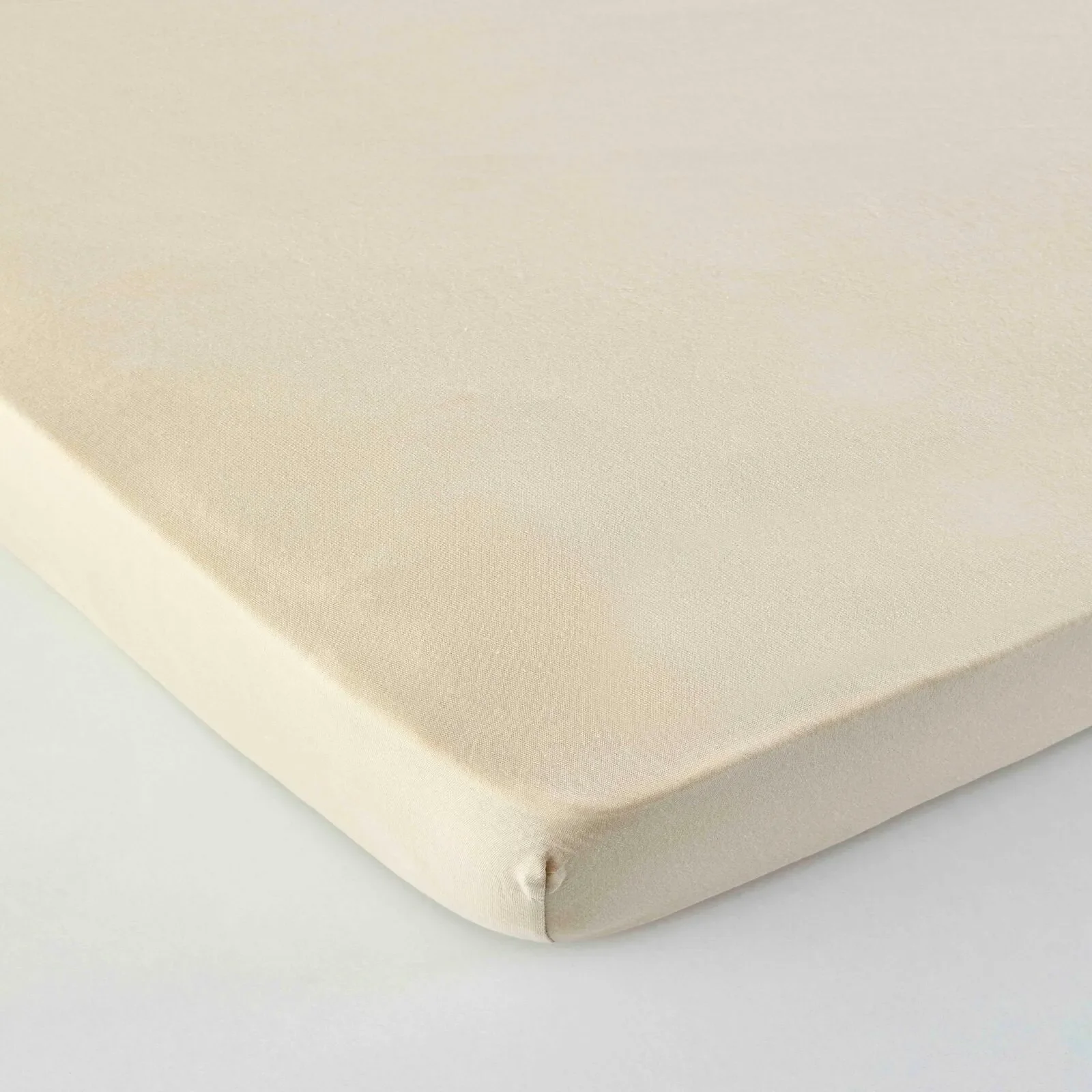 Karaca Home Jersey 100% Turkish Cotton Fitted Sheet, Single, Beige - Image 4