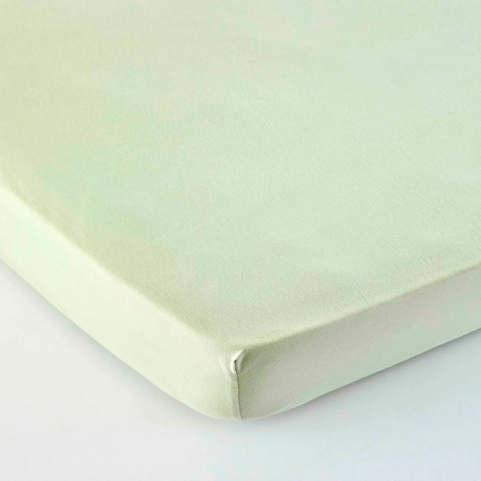 Karaca Home Jersey 100% Turkish Cotton Fitted Sheet, Single, Olive Green - Image 3