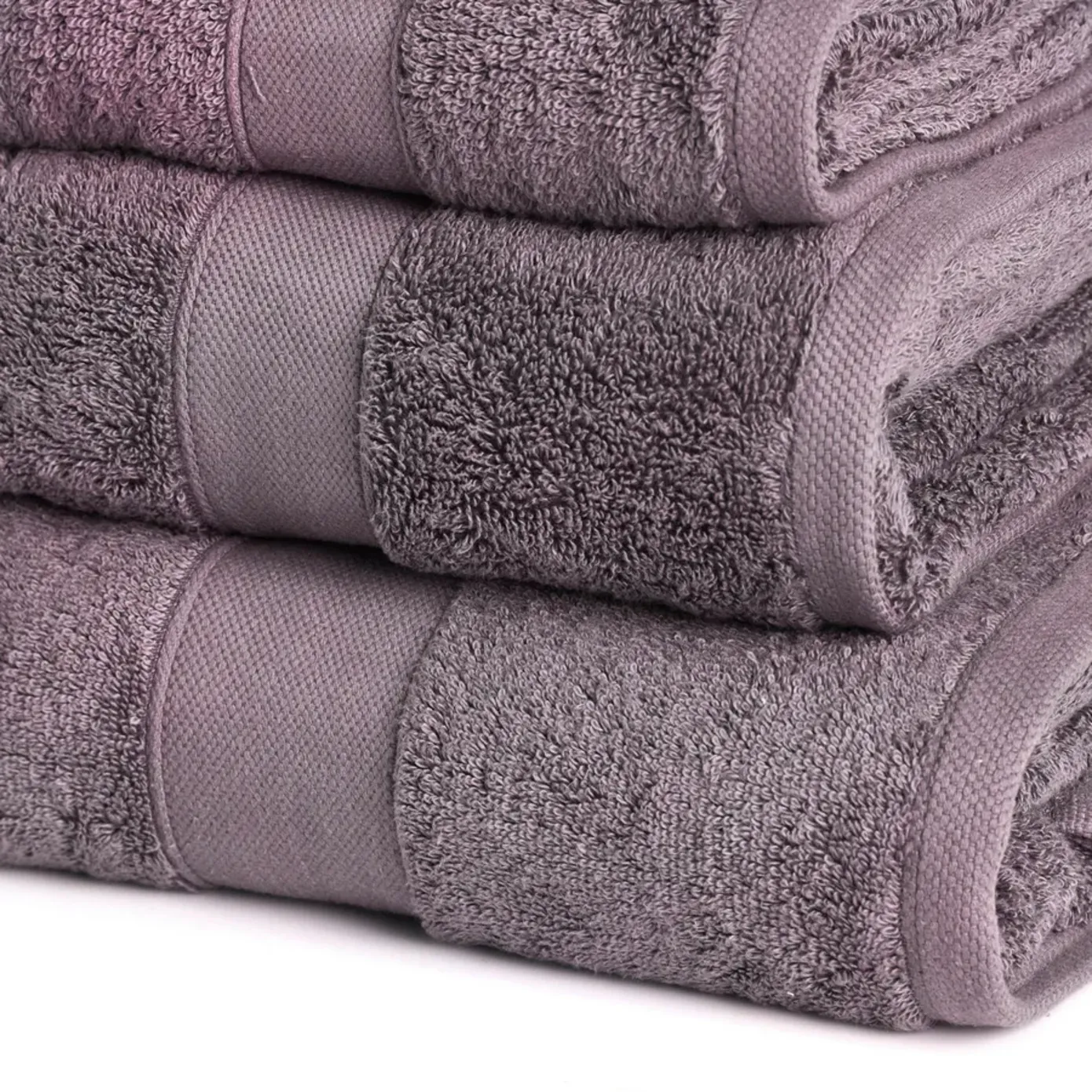Karaca Home Joey Egyptian Cotton Towel Set, Anthracite - Image 4