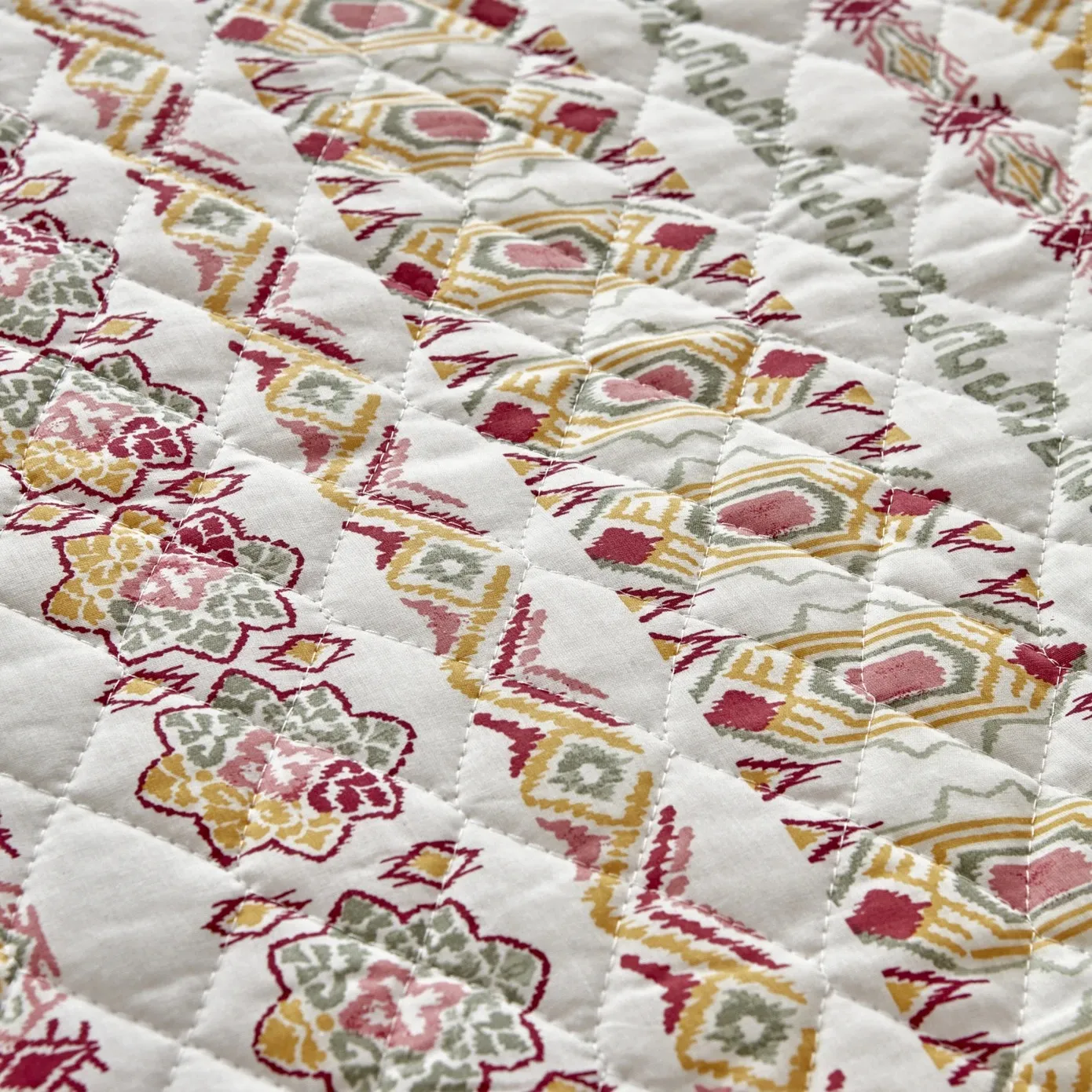 Karaca Home Keira Summer 100% Turkish Cotton Duvet Cover Set with Bed Sheet, Double, Pomegranate Flower - Image 6