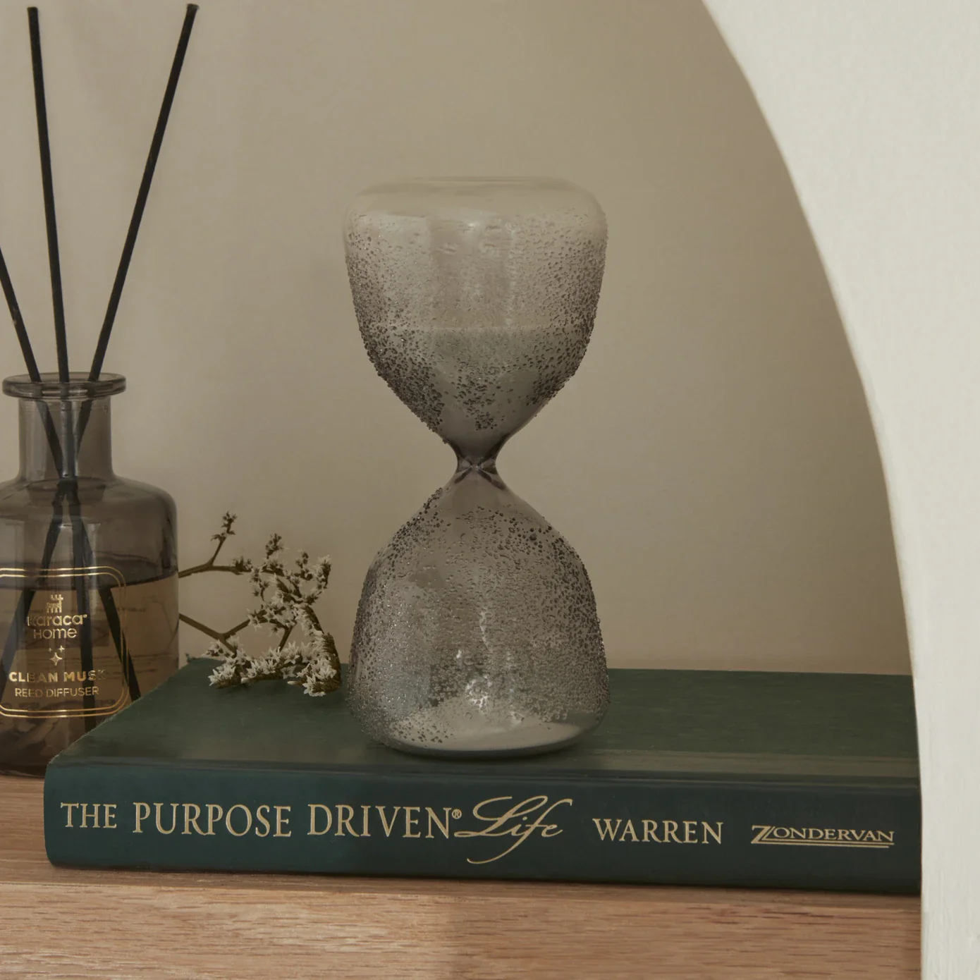 Karaca Home Trigon 10 Min. Hourglass, 7.3x15.5cm, Grey