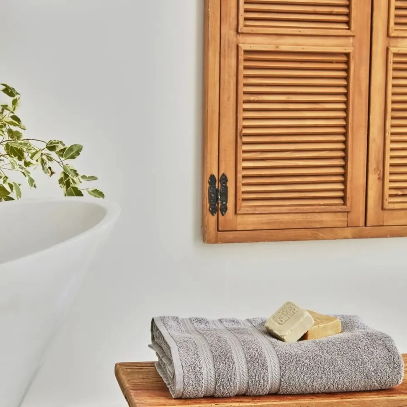 Karaca Home Wheat 100% Turkish Cotton Bath Towel, 100cmx150 cm, Light Grey - Image 3