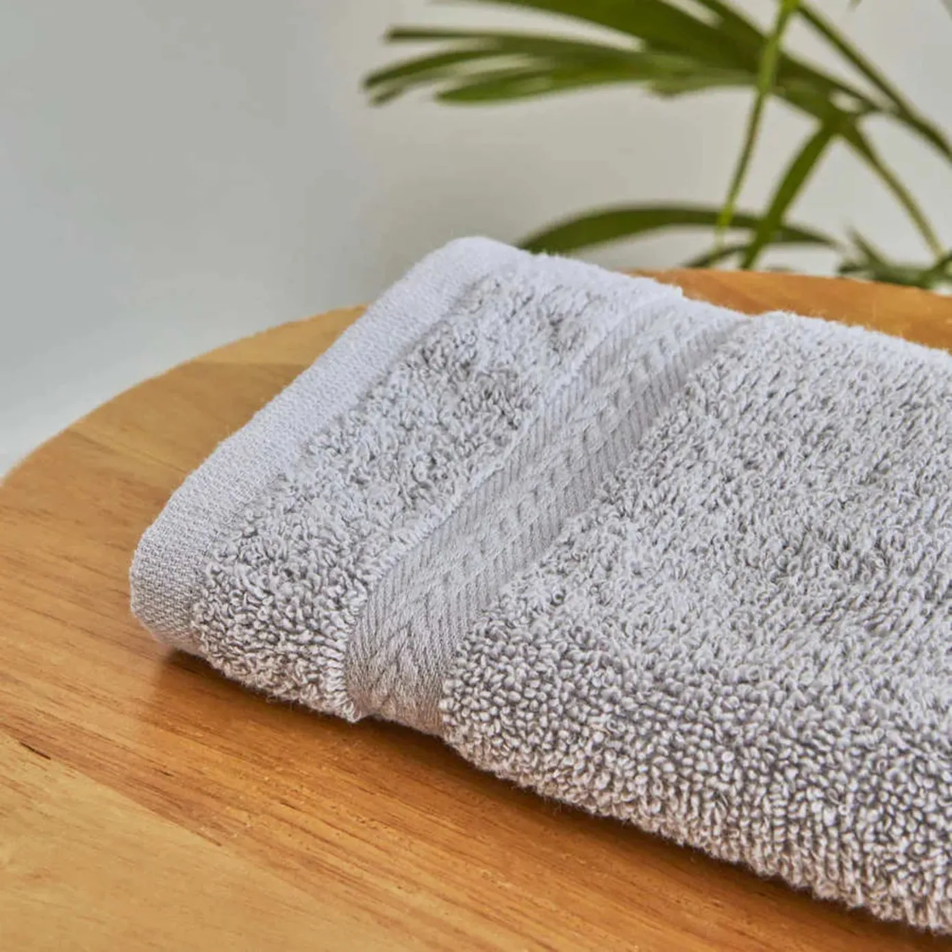 Karaca Home Wheat 100% Turkish Cotton Guest Towel, 30cmx50cm, Light Grey - Image 2