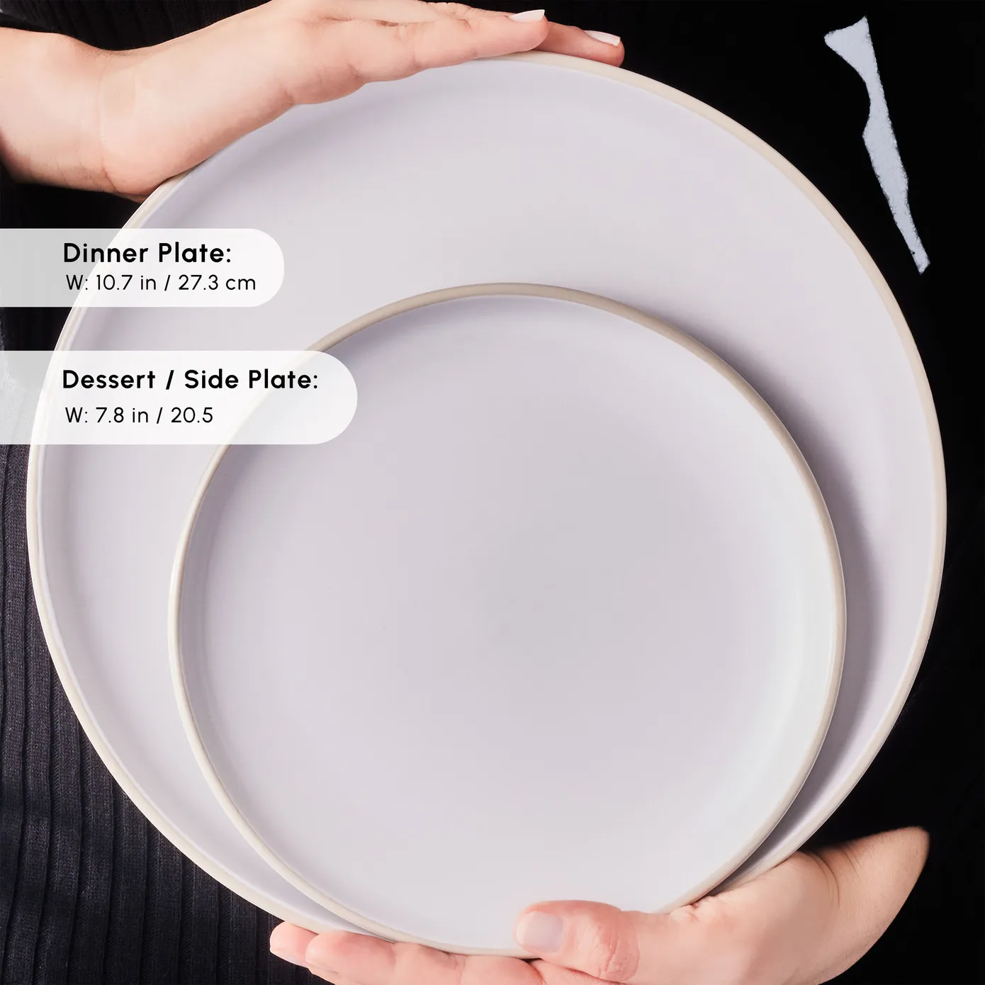 Karaca Hope 24-Piece Stoneware Dinner Set for 6 People, White Gold - Image 6