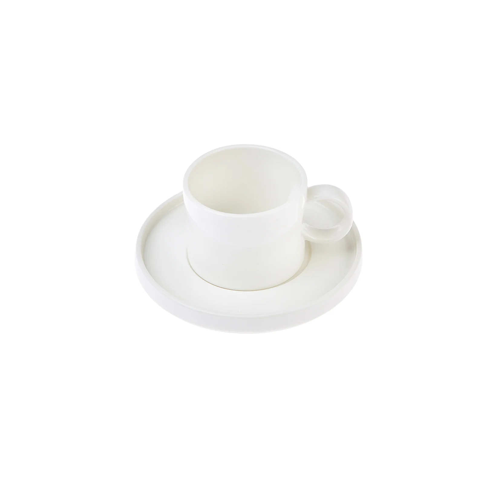 Karaca Hussein Chalayan Future Perfect 4-Piece Porcelain Tea Cup and Saucer Set for 2 People, 200ml, White - Image 8