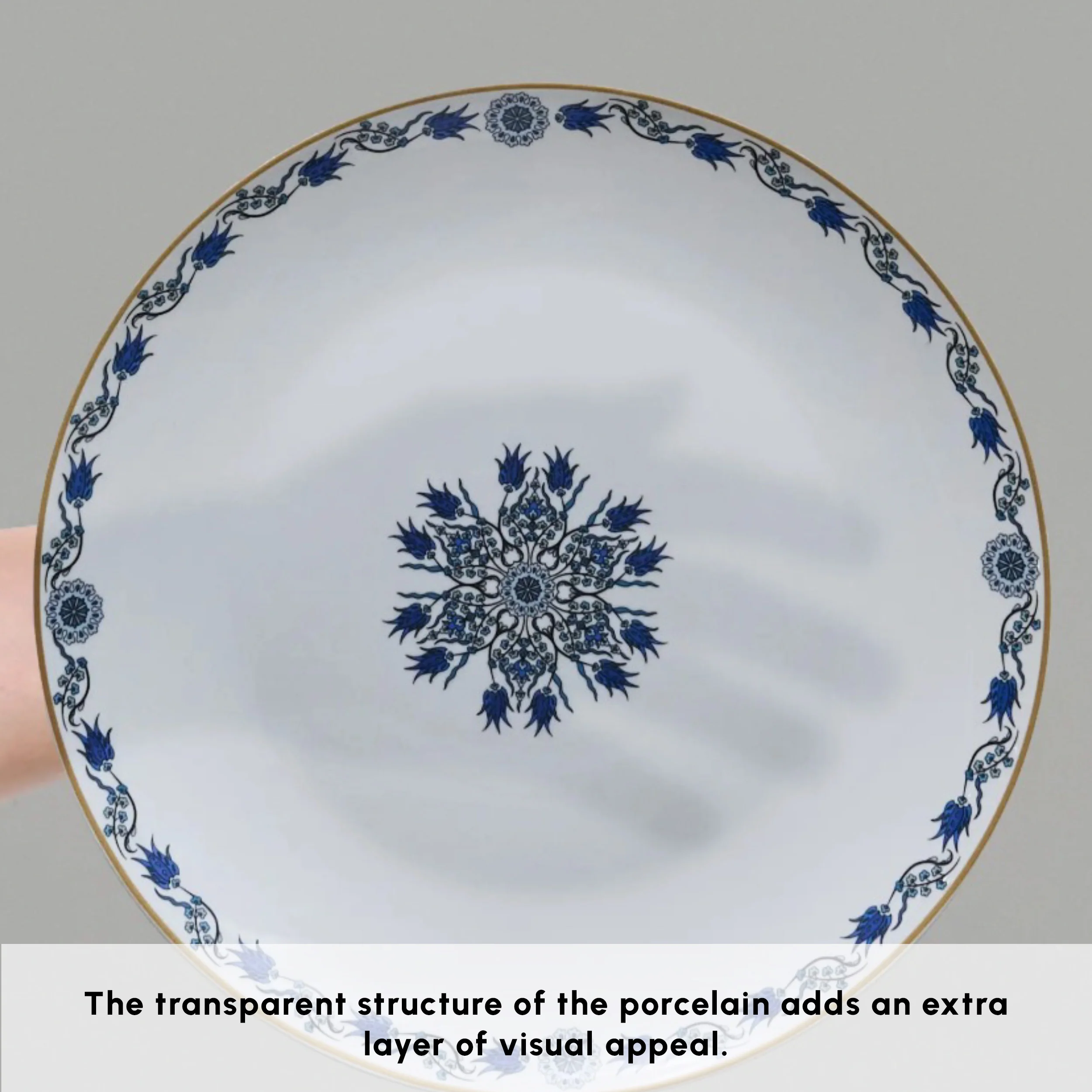 Karaca Bone China İznik 26-Piece Serveware Set for 6 People, Multi - Image 5