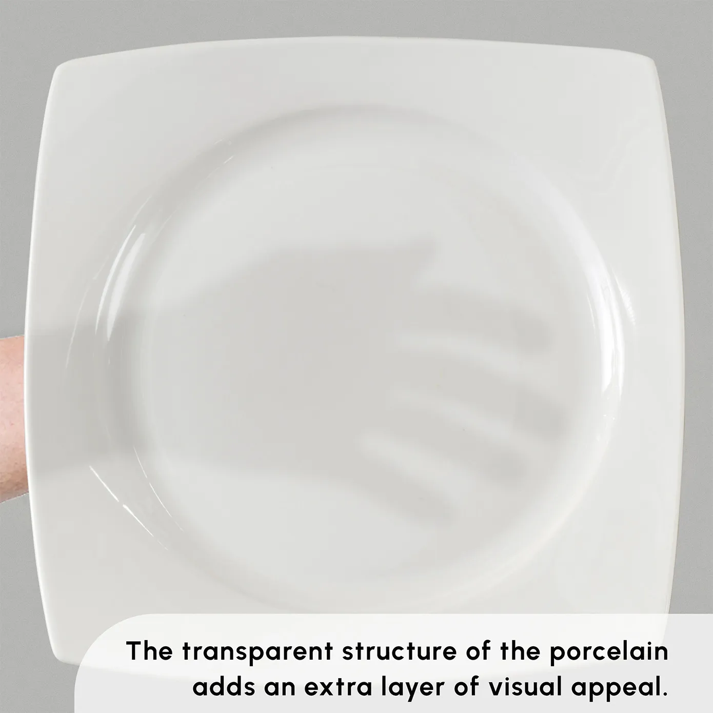 Karaca Square Bone China Jamie 52-Piece Dinner Set for 12 People, White - Image 5