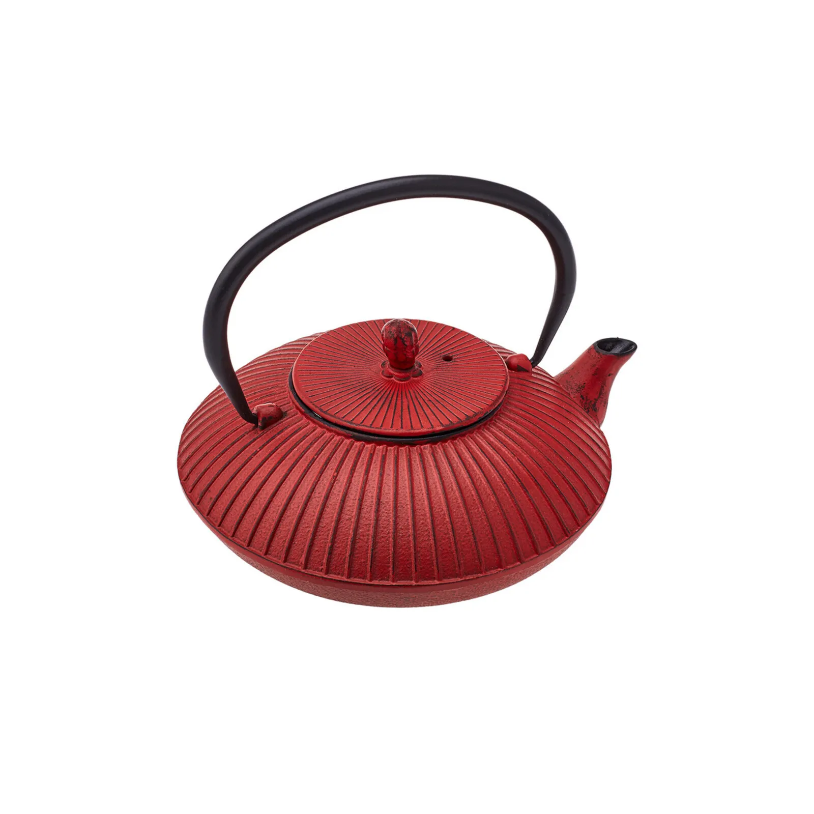 Karaca Japanese Cast Iron Teapot, 800ml, Red Black - Image 3