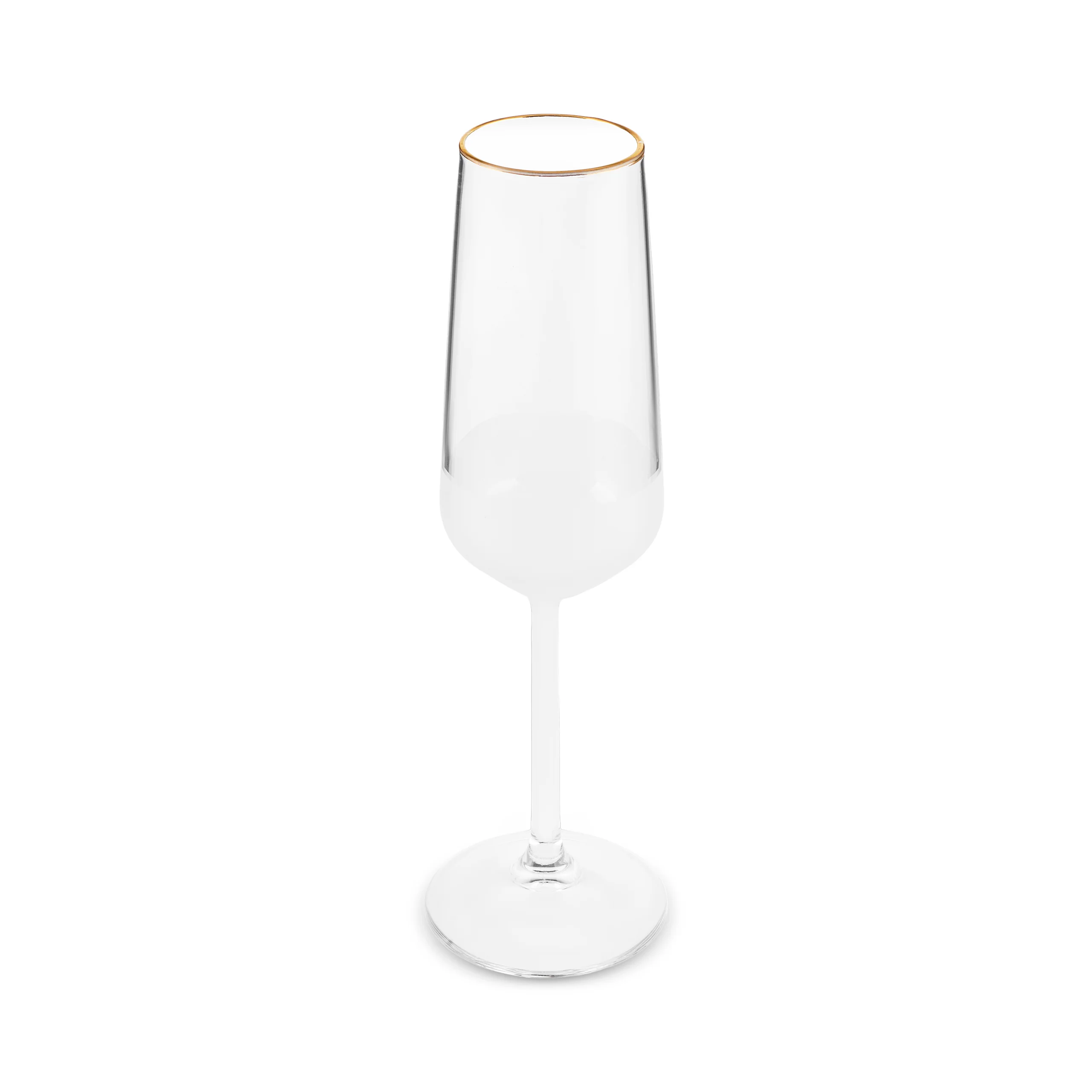 Karaca Jasmine Champagne Flute Glass, 195ml, White - Image 2